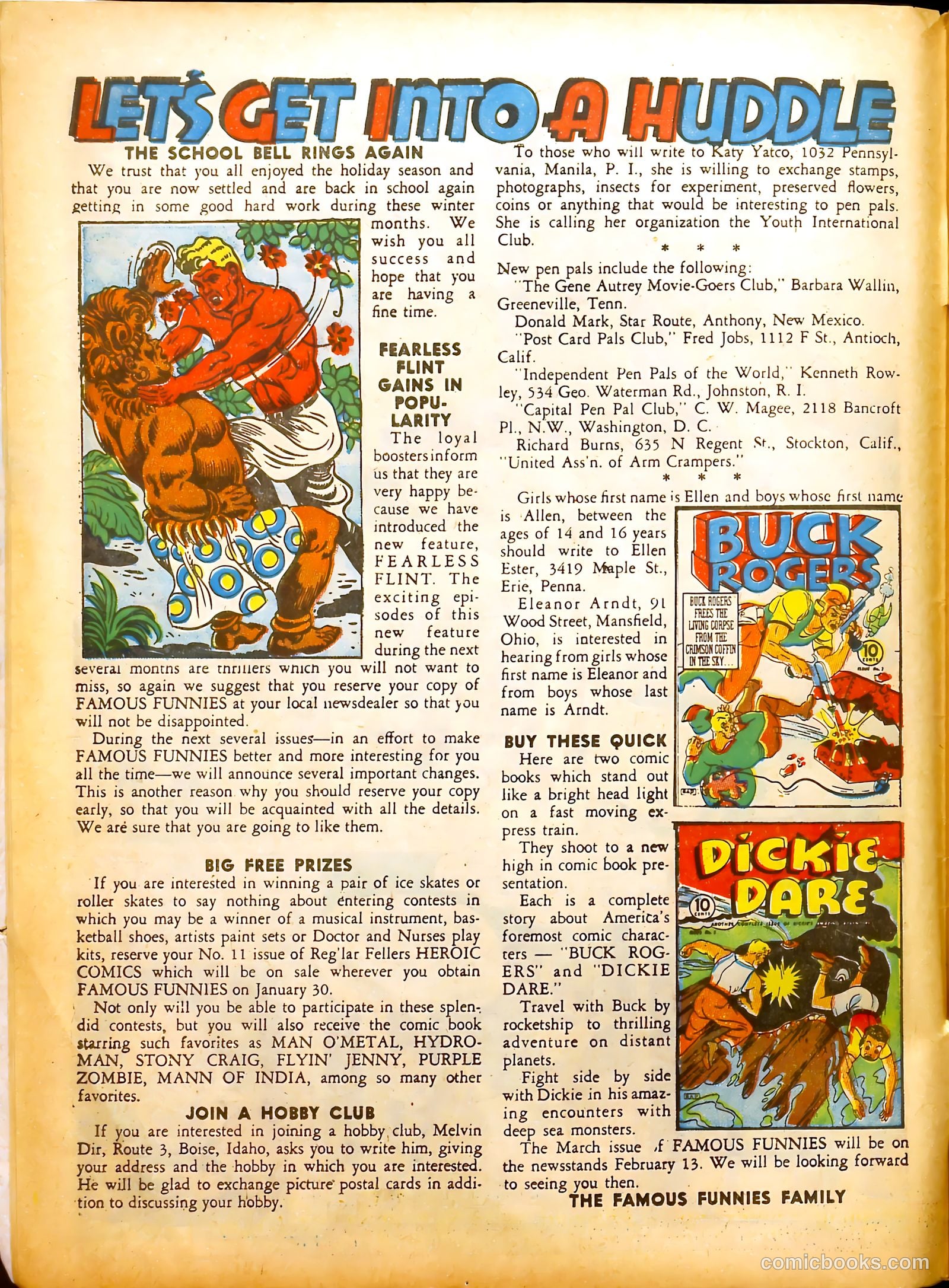 Famous Funnies #91 (1942) — page 4 of 61