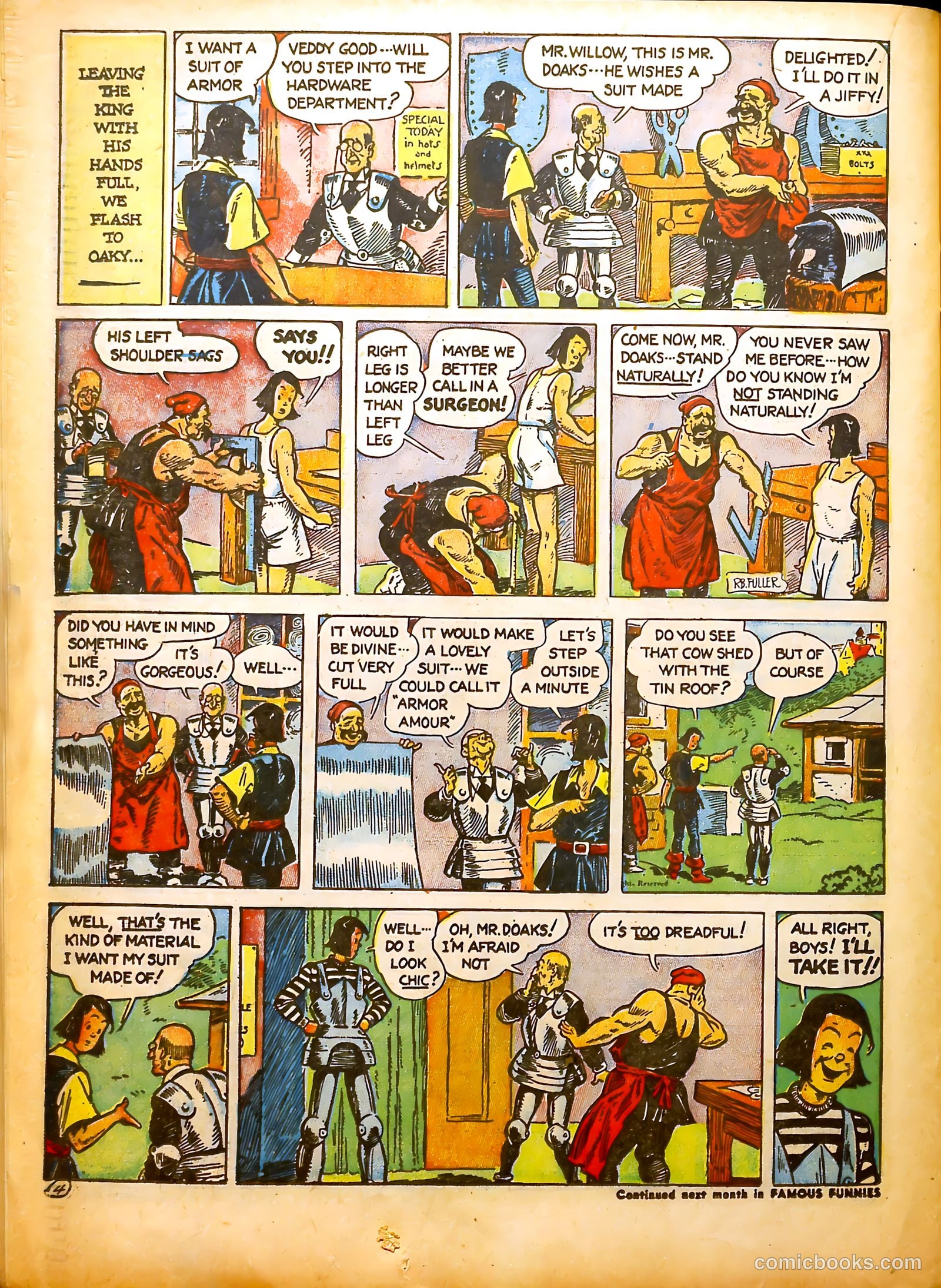 Famous Funnies #91 (1942) — page 39 of 61
