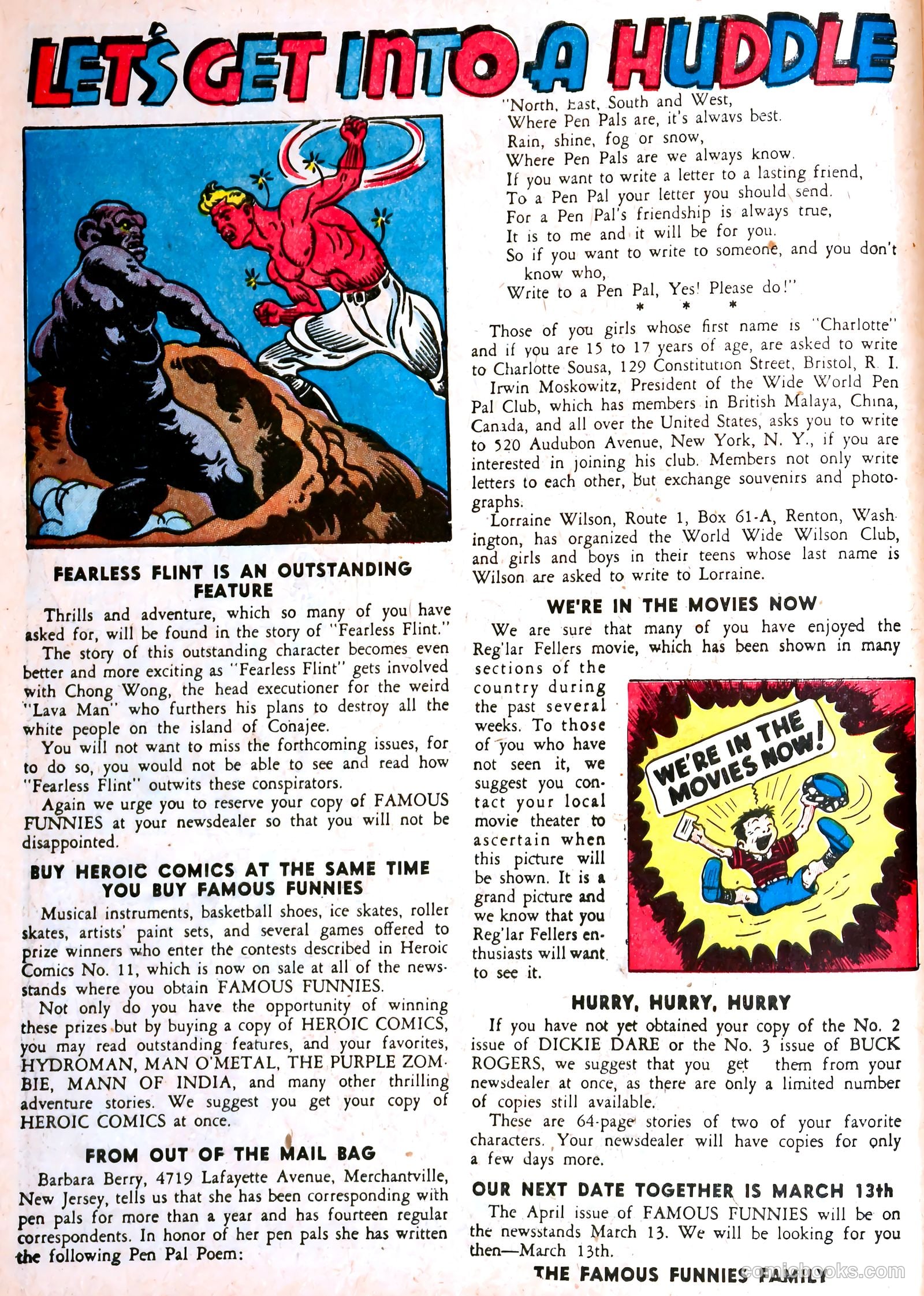 Famous Funnies #92 (1942) — page 4 of 60