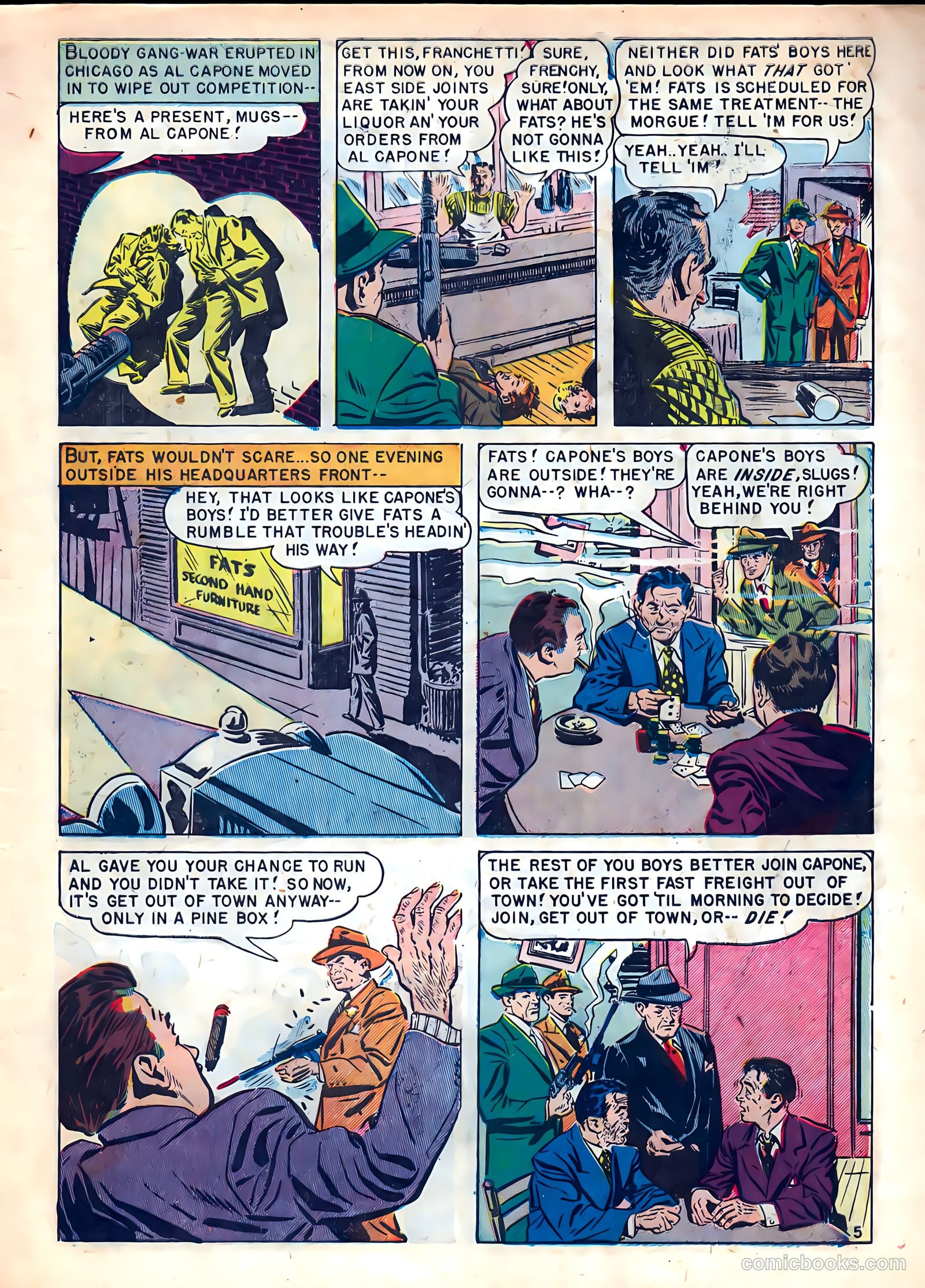 Famous Gangsters #1 (1951) — page 7 of 37