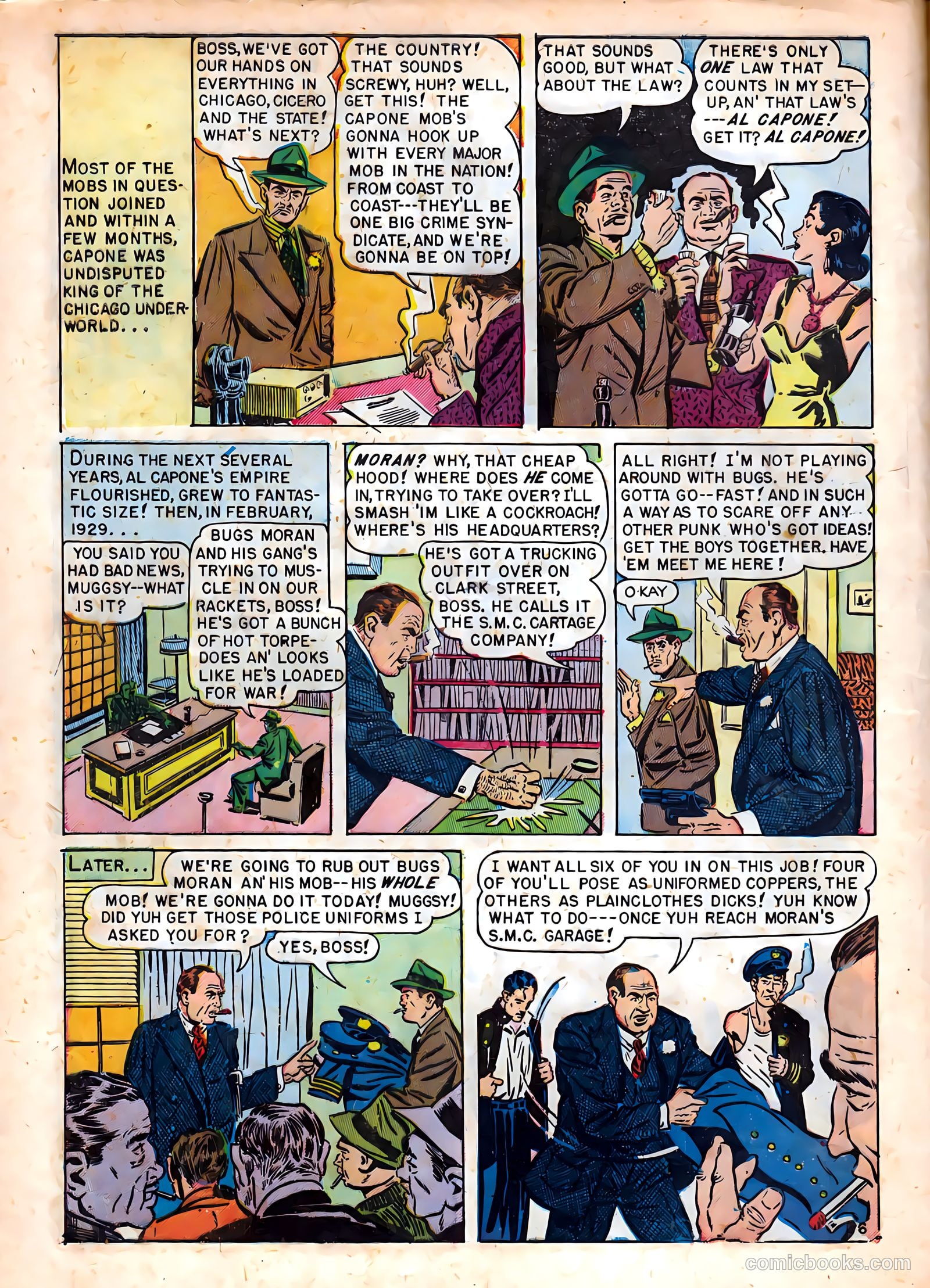 Famous Gangsters #1 (1951) — page 8 of 37