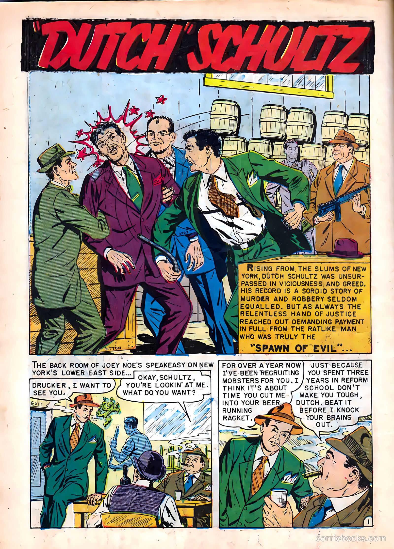 Famous Gangsters #1 (1951) — page 10 of 37