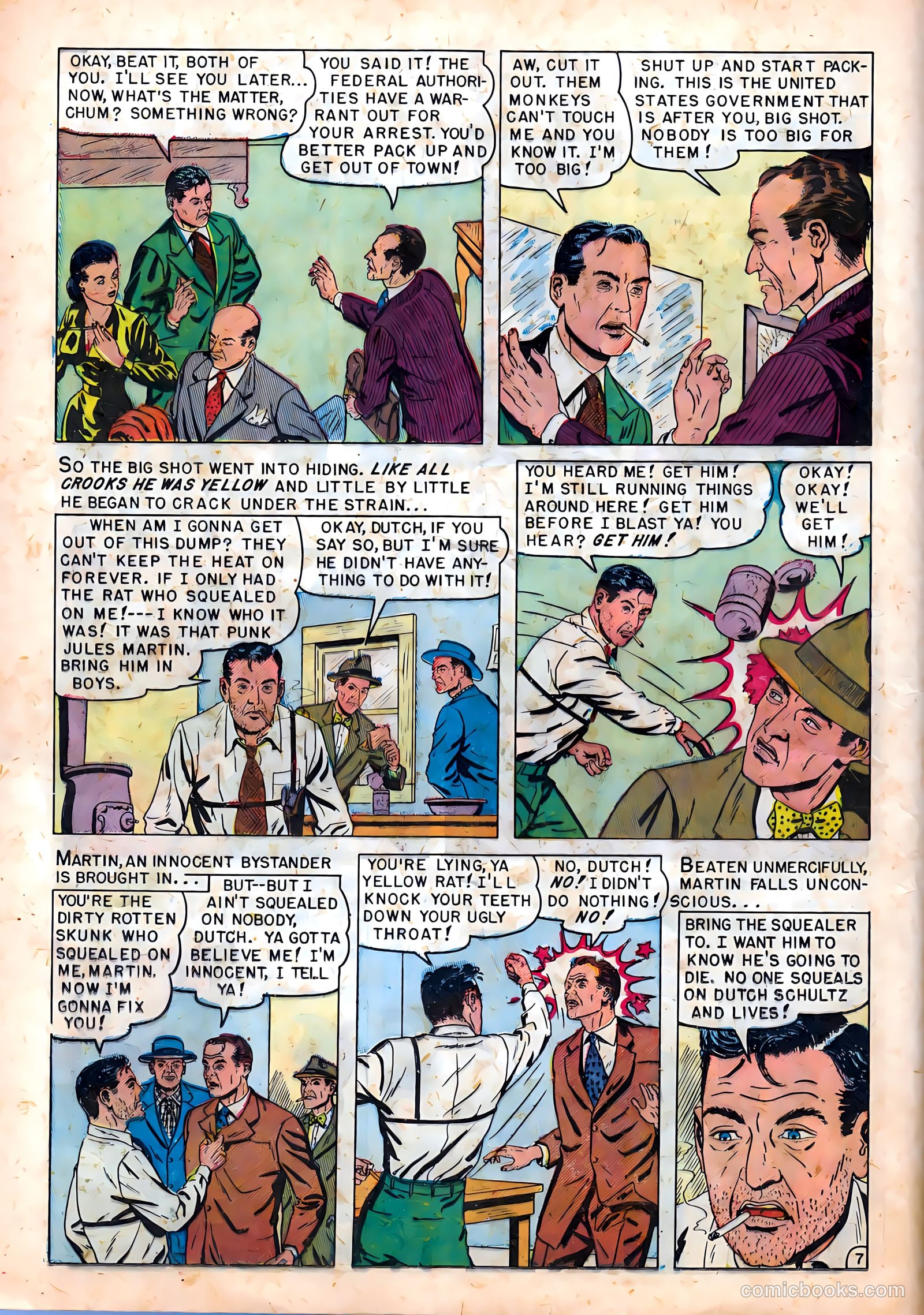 Famous Gangsters #1 (1951) — page 16 of 37