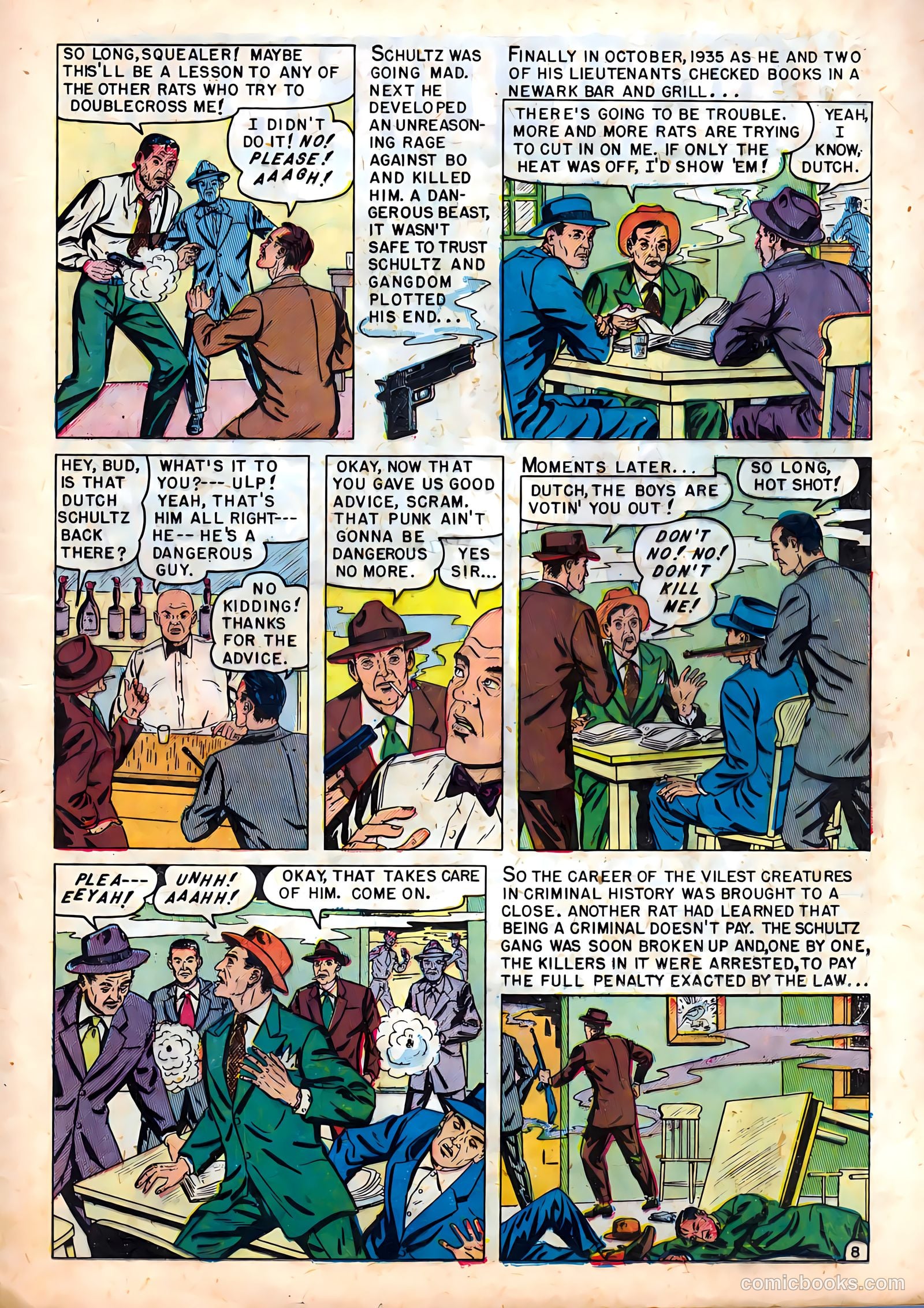 Famous Gangsters #1 (1951) — page 17 of 37