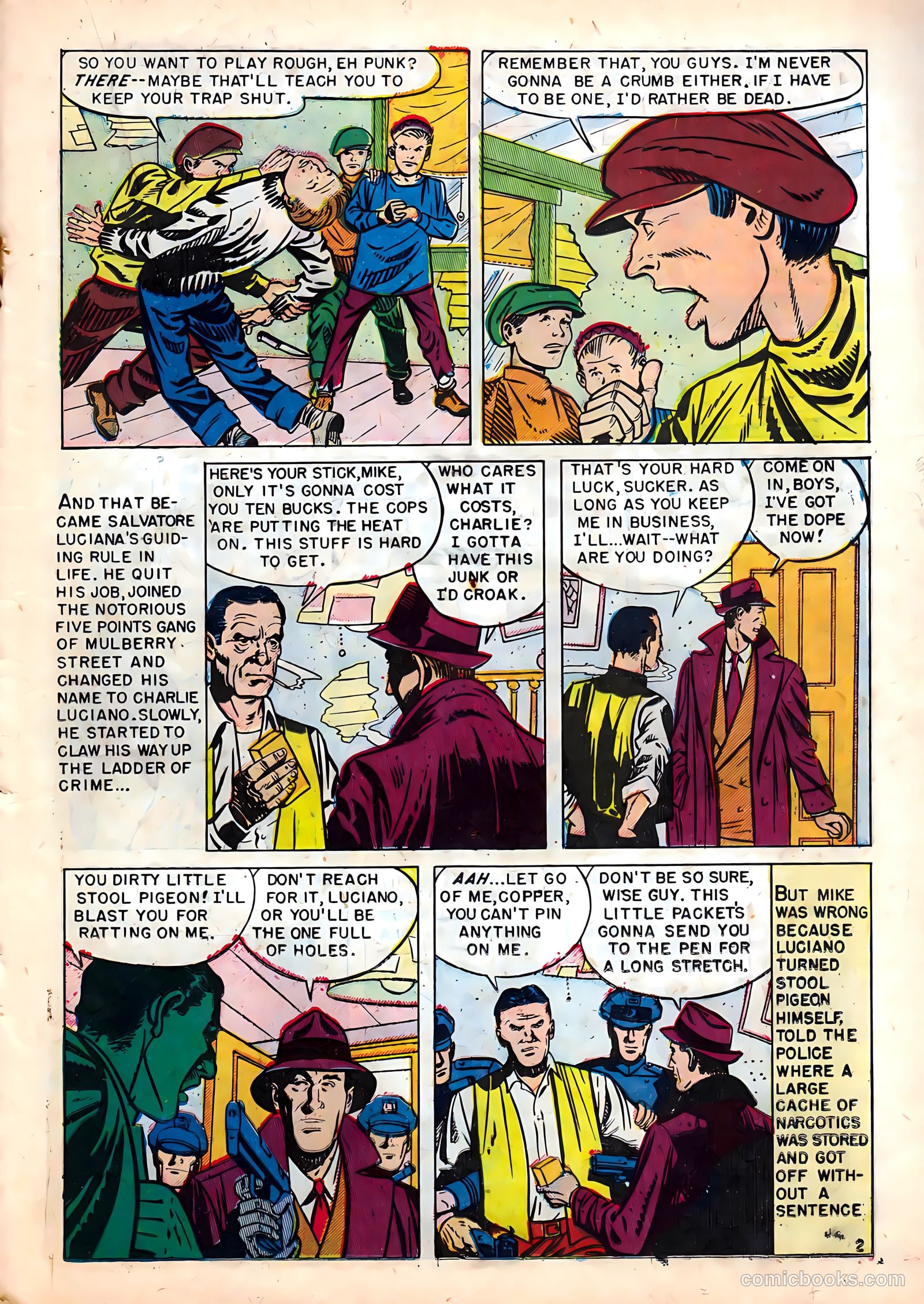 Famous Gangsters #1 (1951) — page 19 of 37