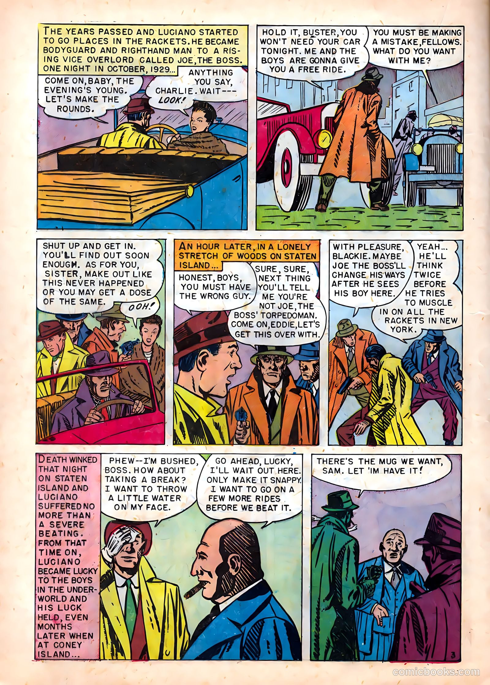 Famous Gangsters #1 (1951) — page 20 of 37