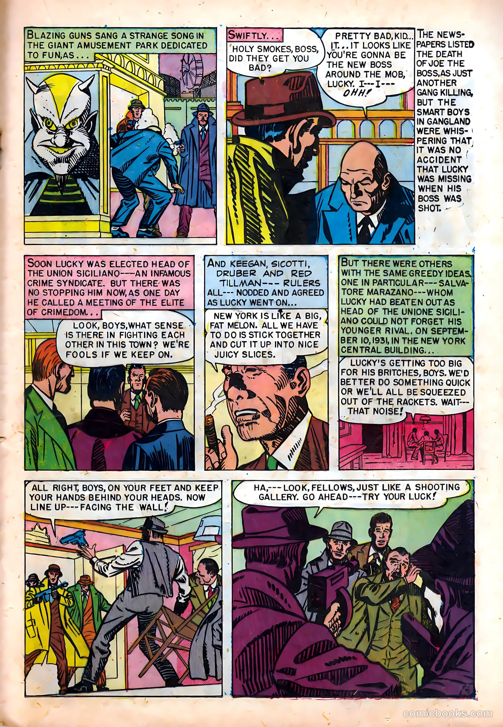 Famous Gangsters #1 (1951) — page 21 of 37