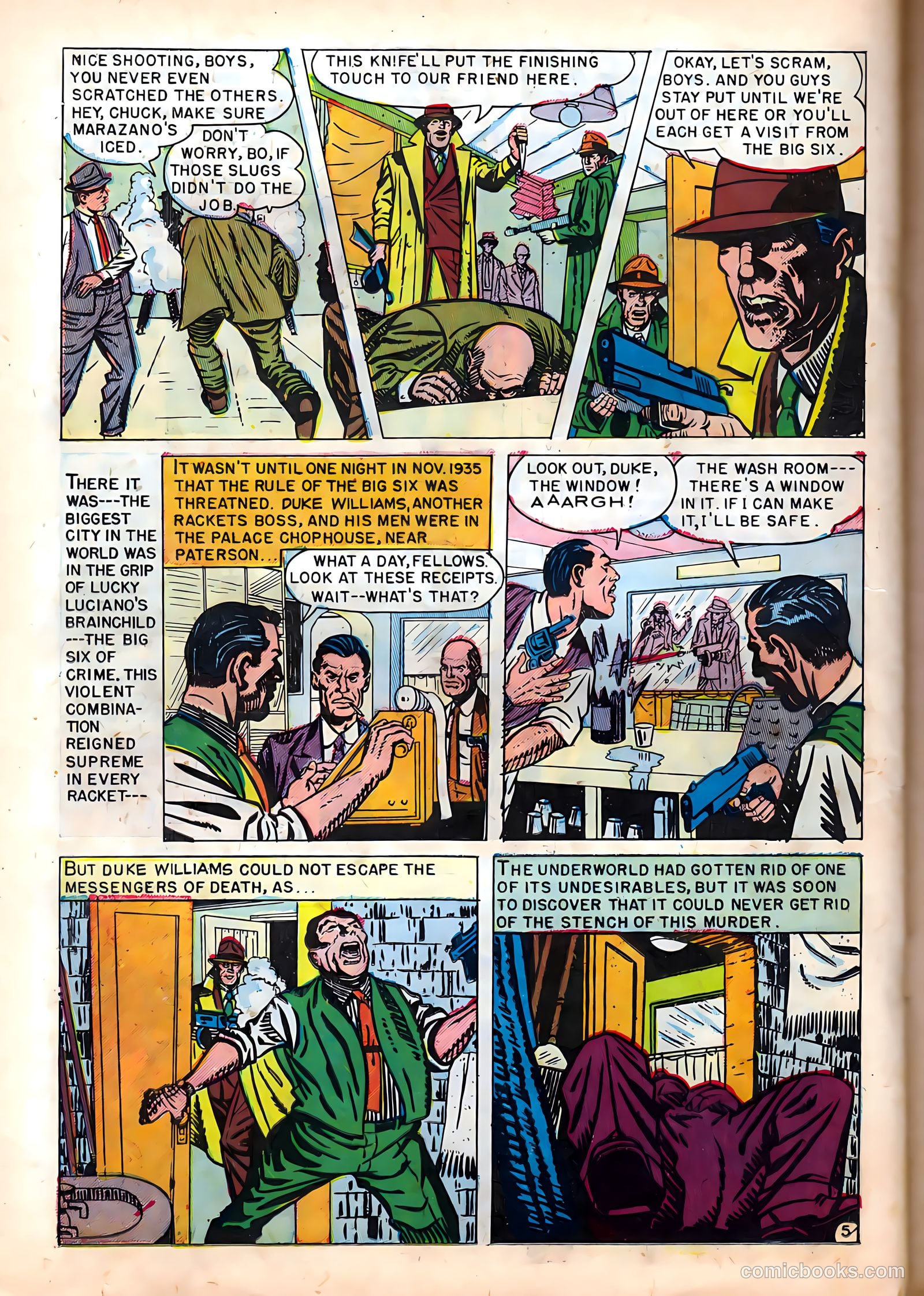 Famous Gangsters #1 (1951) — page 22 of 37
