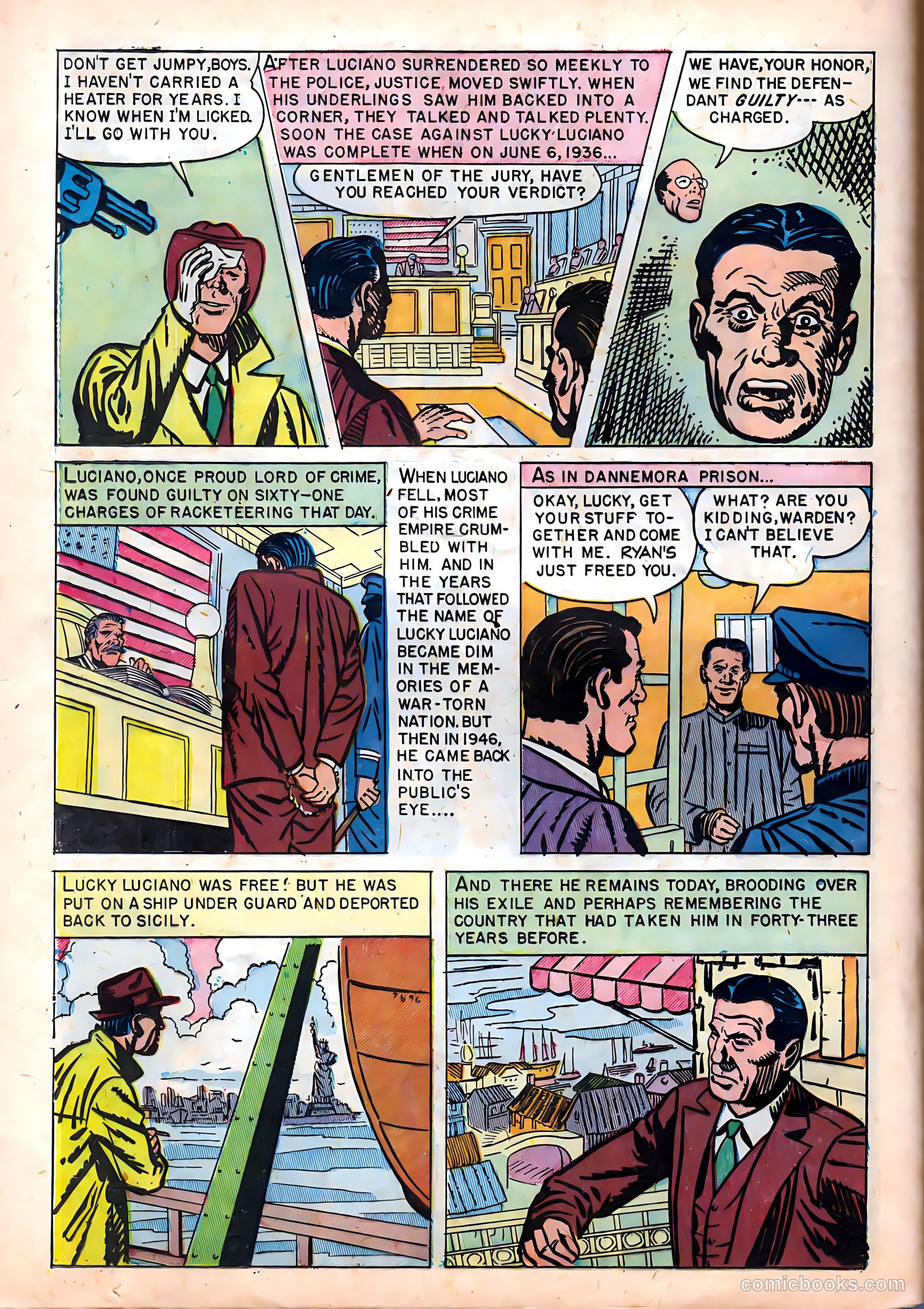 Famous Gangsters #1 (1951) — page 24 of 37