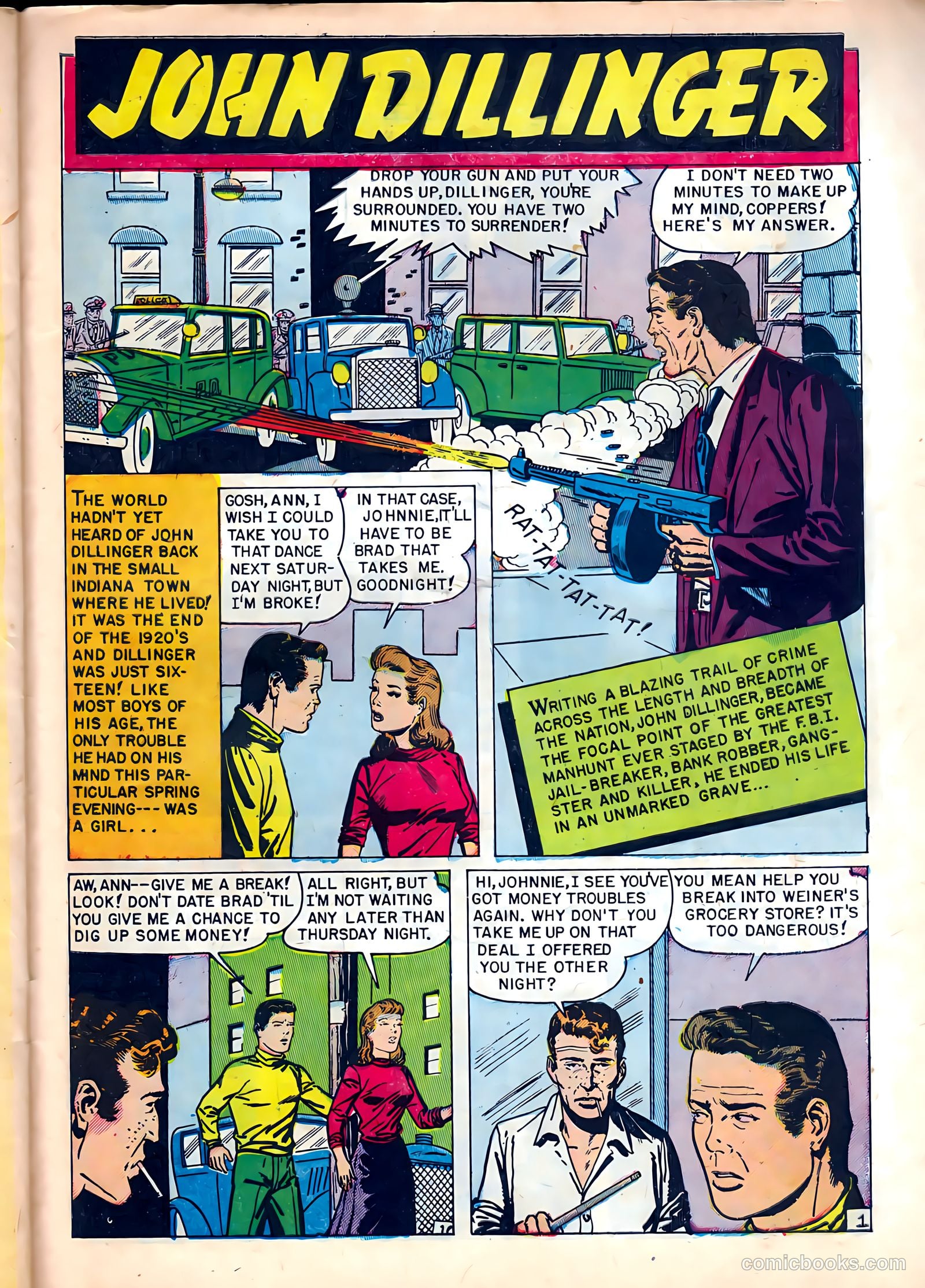 Famous Gangsters #1 (1951) — page 27 of 37