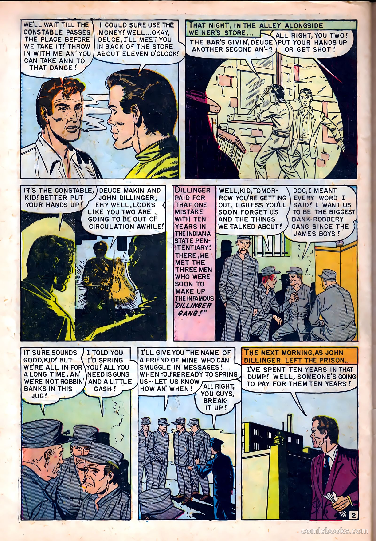 Famous Gangsters #1 (1951) — page 28 of 37