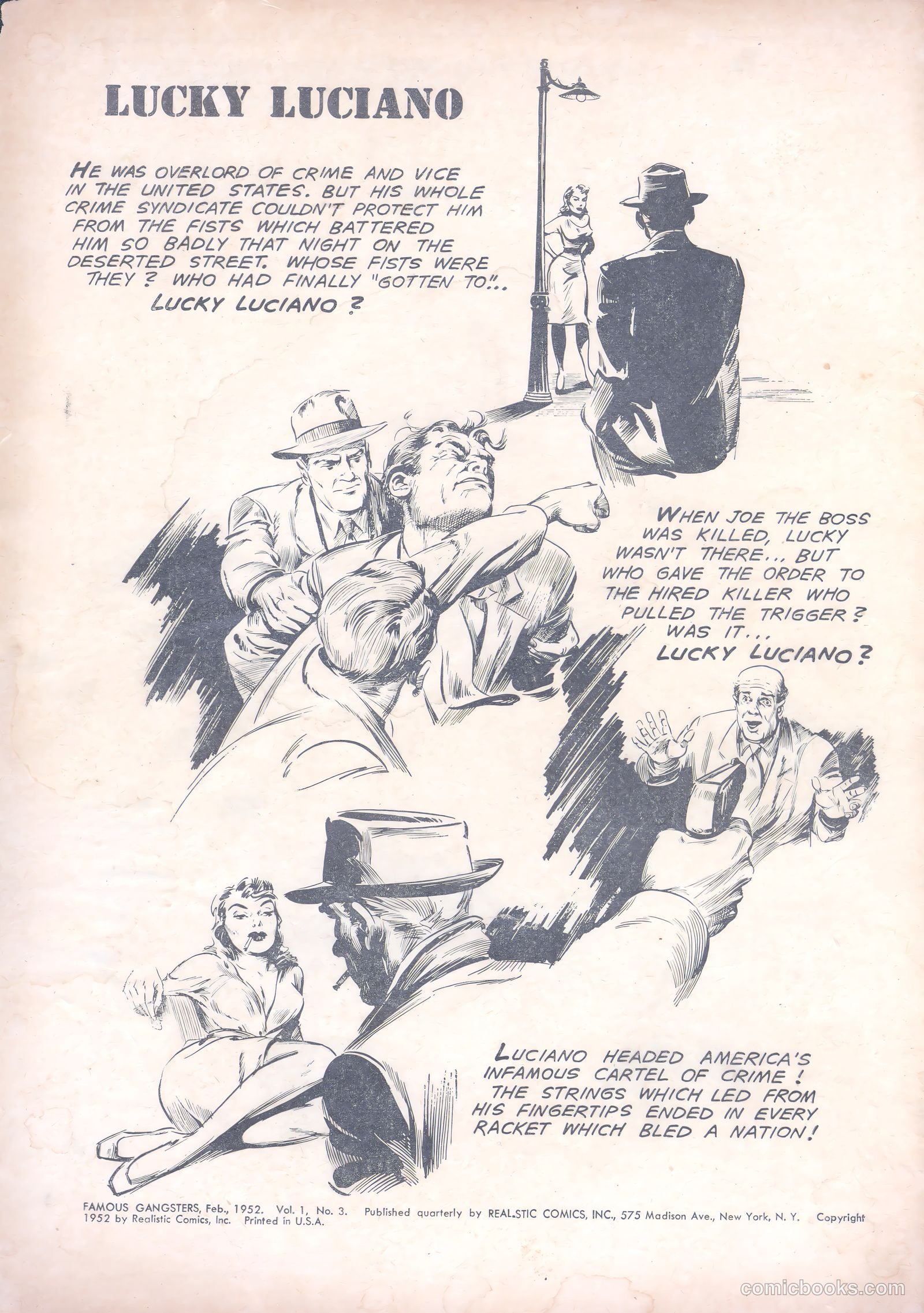 Famous Gangsters #3 (1952) — page 2 of 36