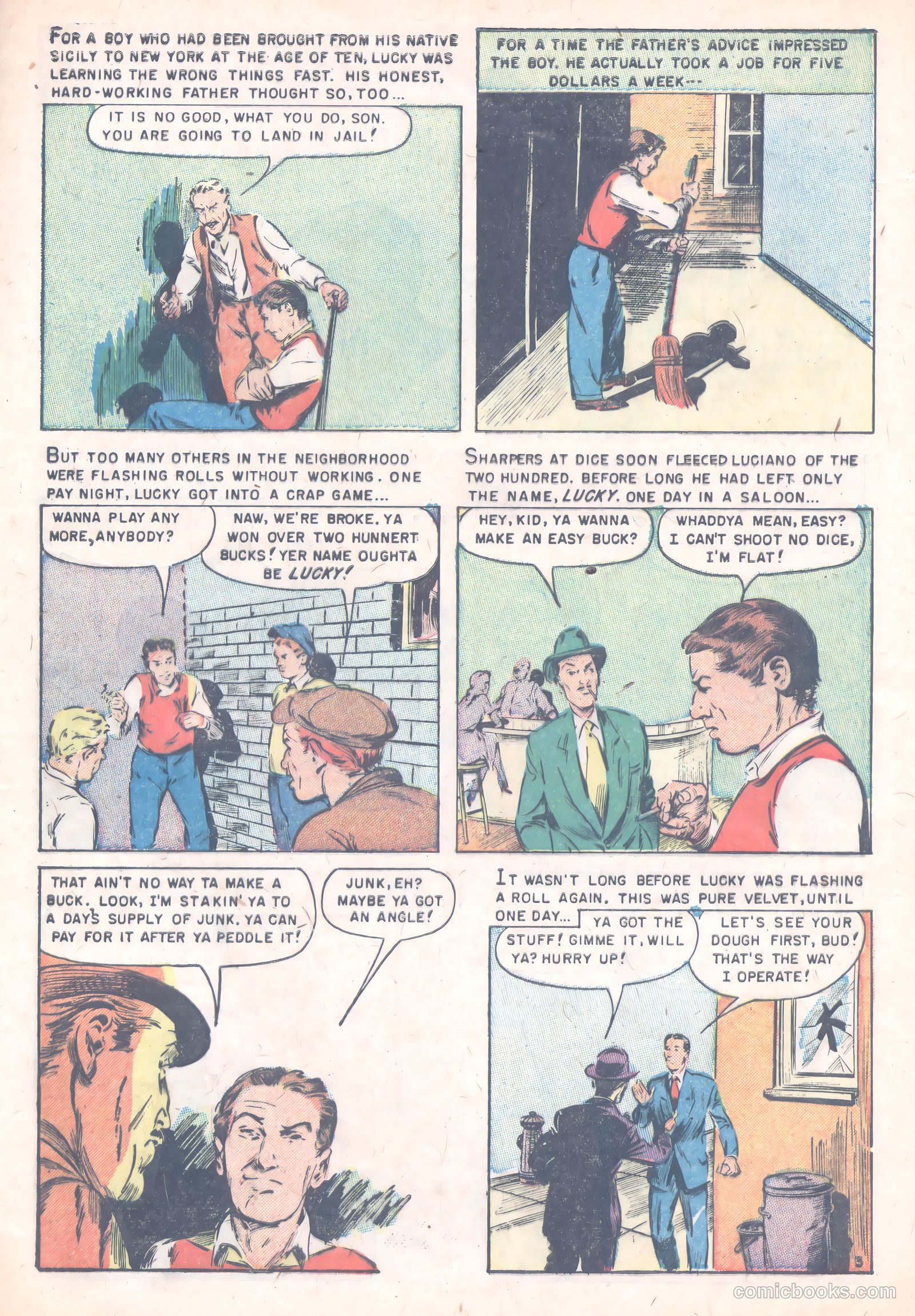 Famous Gangsters #3 (1952) — page 5 of 36