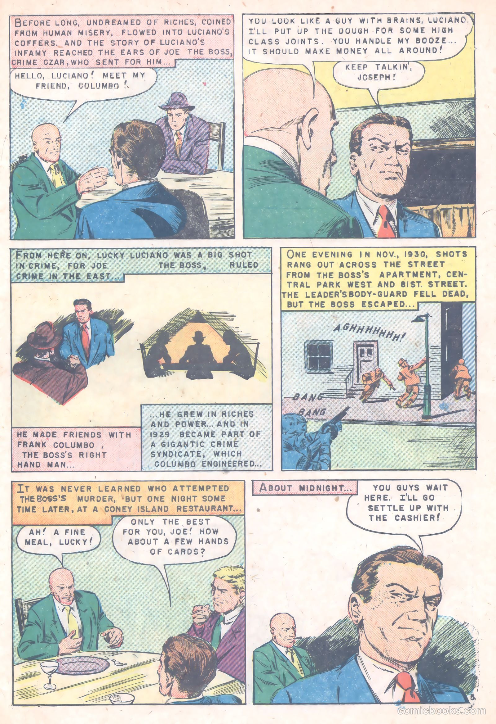 Famous Gangsters #3 (1952) — page 7 of 36