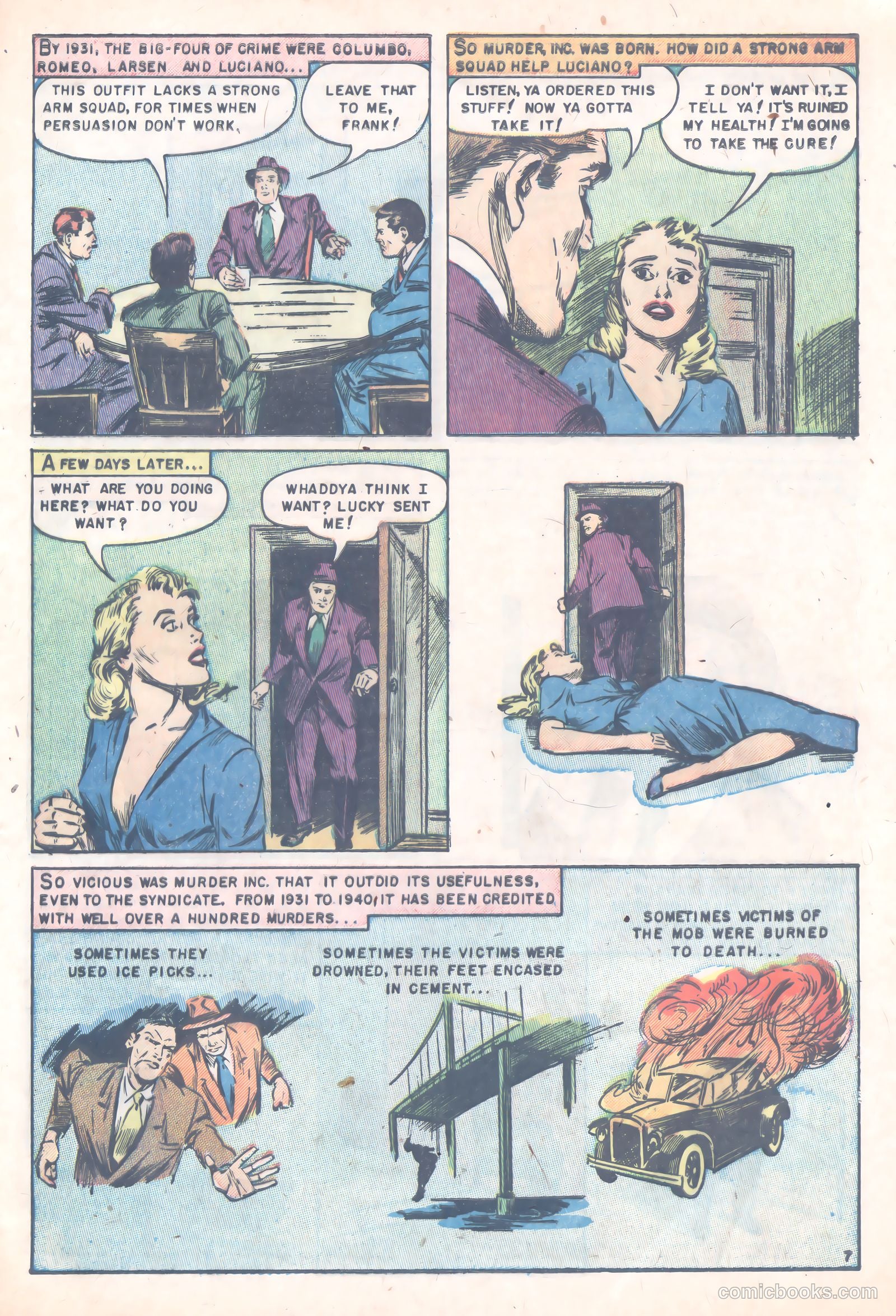 Famous Gangsters #3 (1952) — page 9 of 36