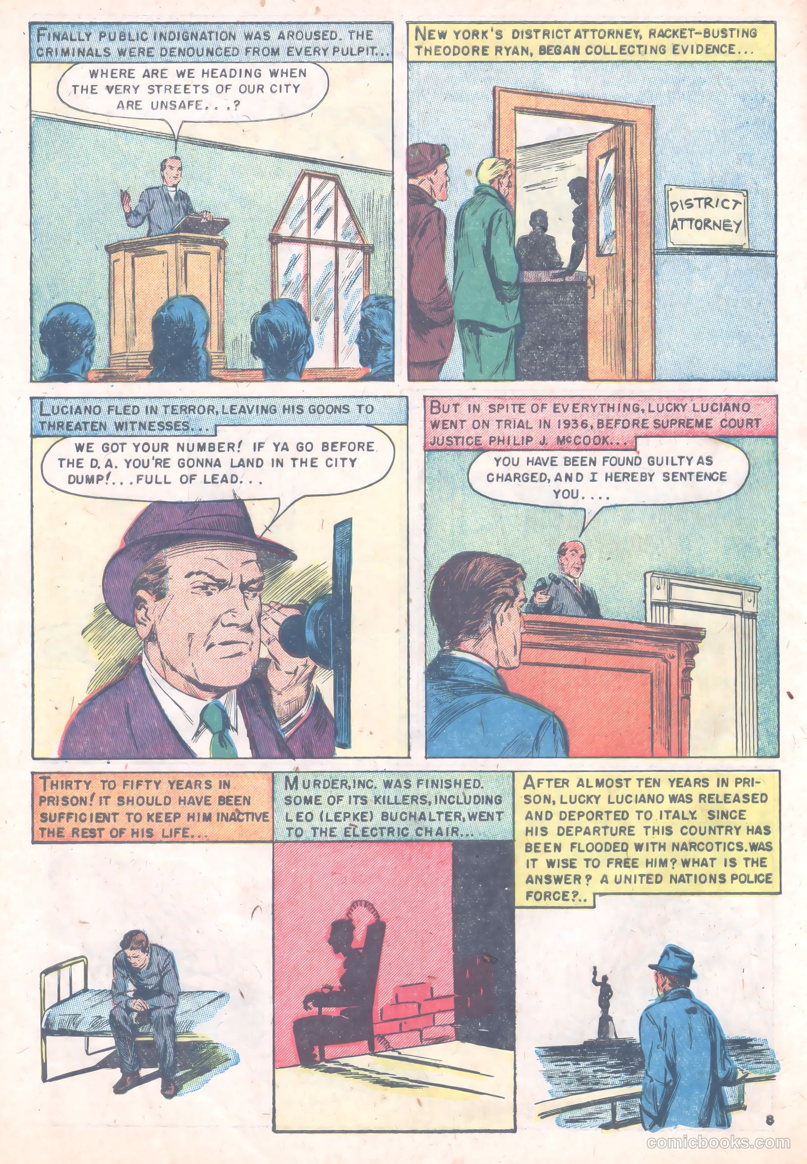 Famous Gangsters #3 (1952) — page 10 of 36