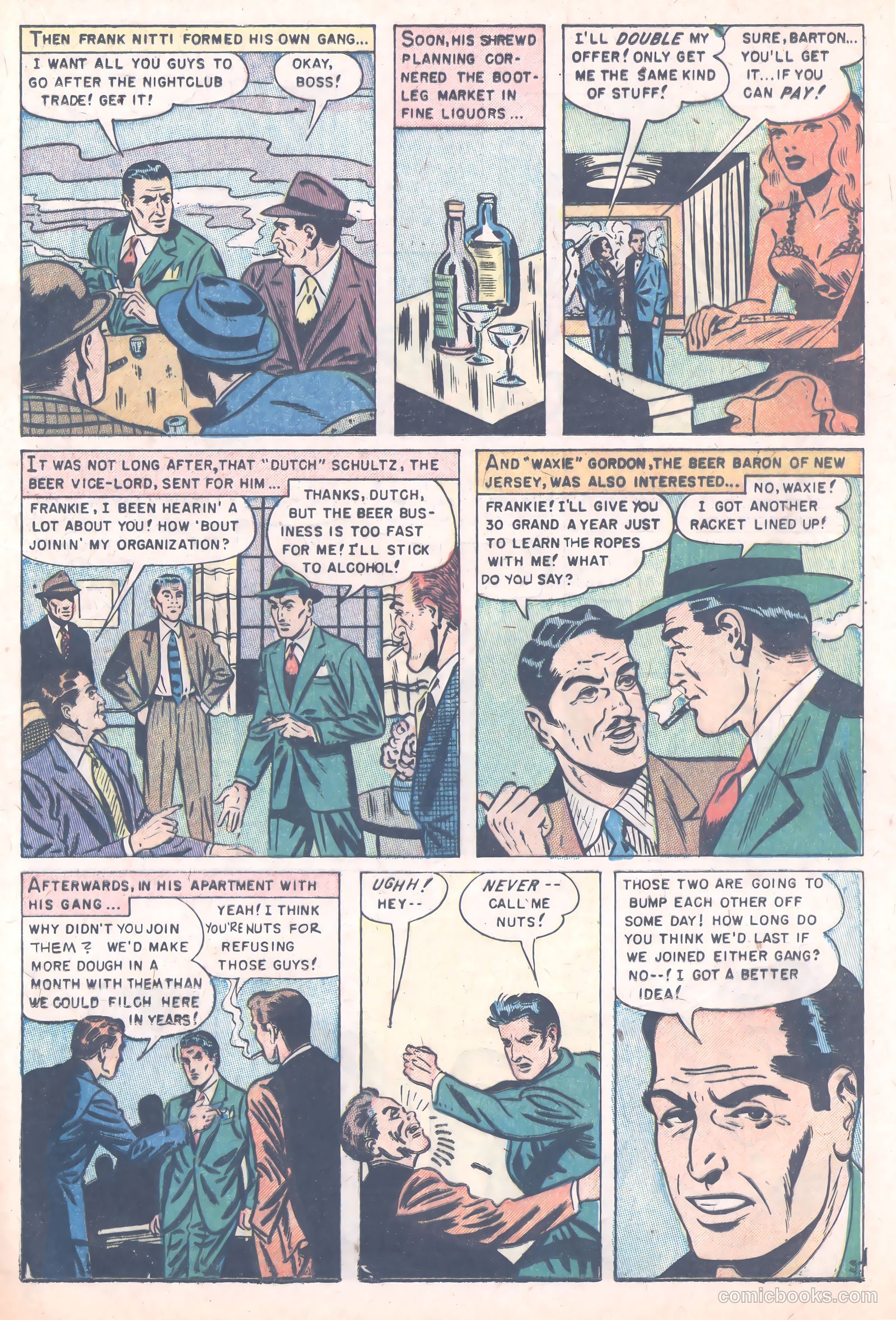 Famous Gangsters #3 (1952) — page 21 of 36