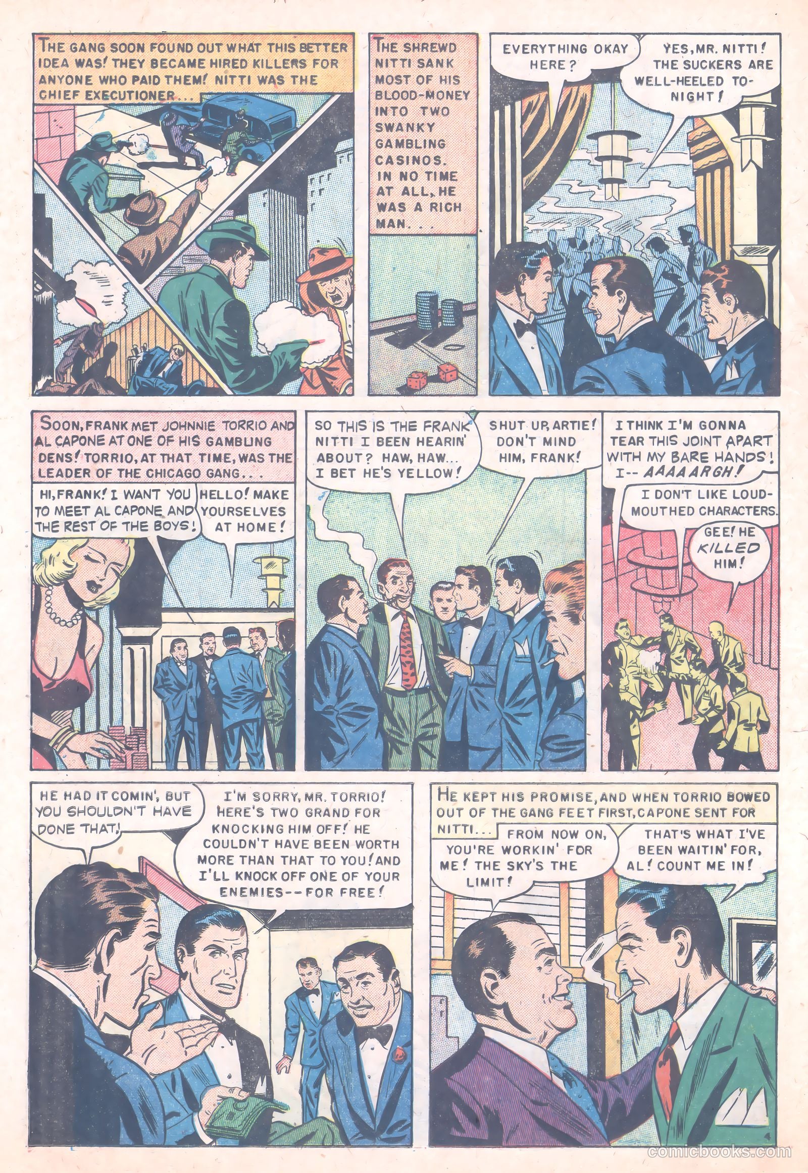 Famous Gangsters #3 (1952) — page 22 of 36