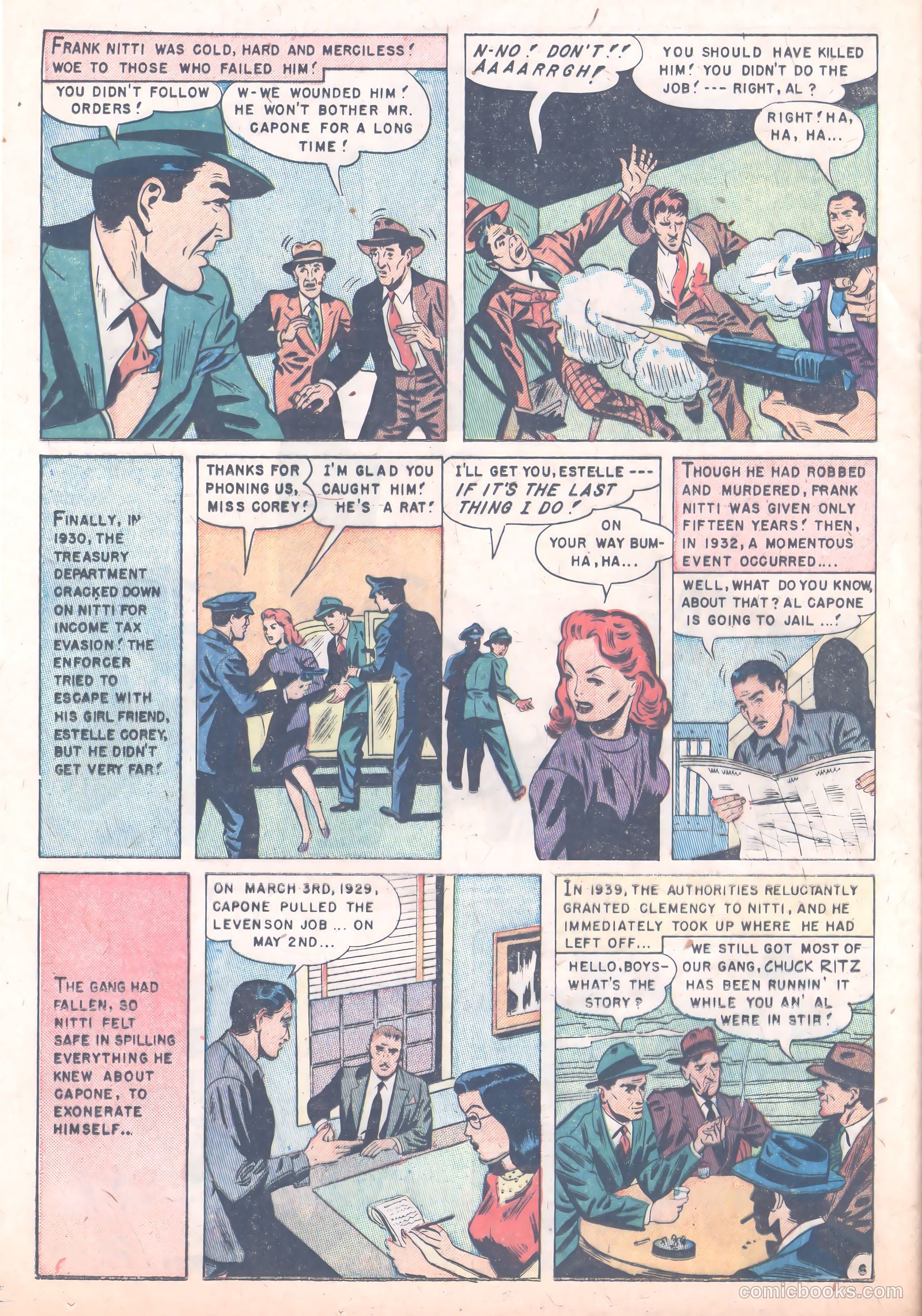 Famous Gangsters #3 (1952) — page 24 of 36