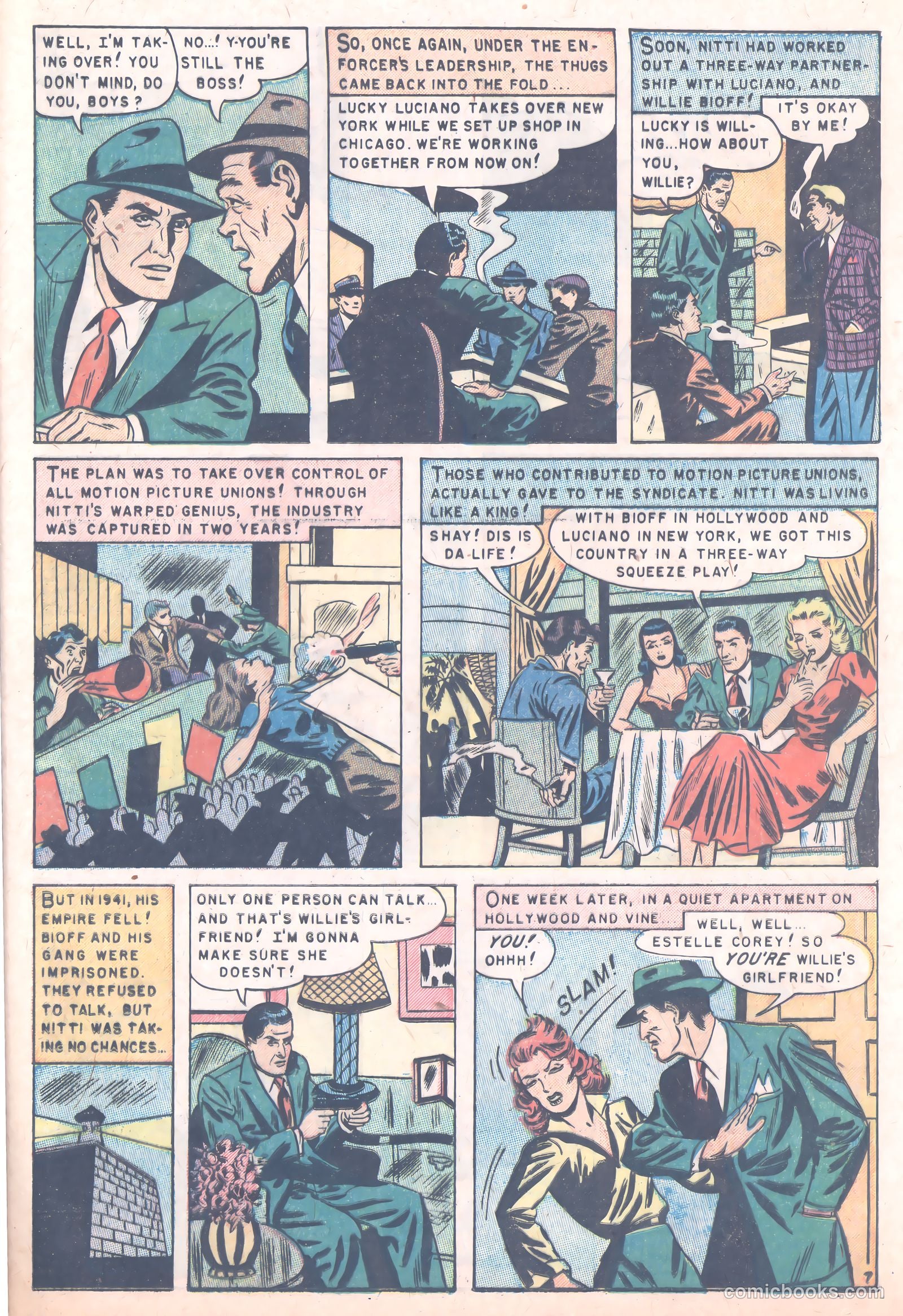 Famous Gangsters #3 (1952) — page 25 of 36