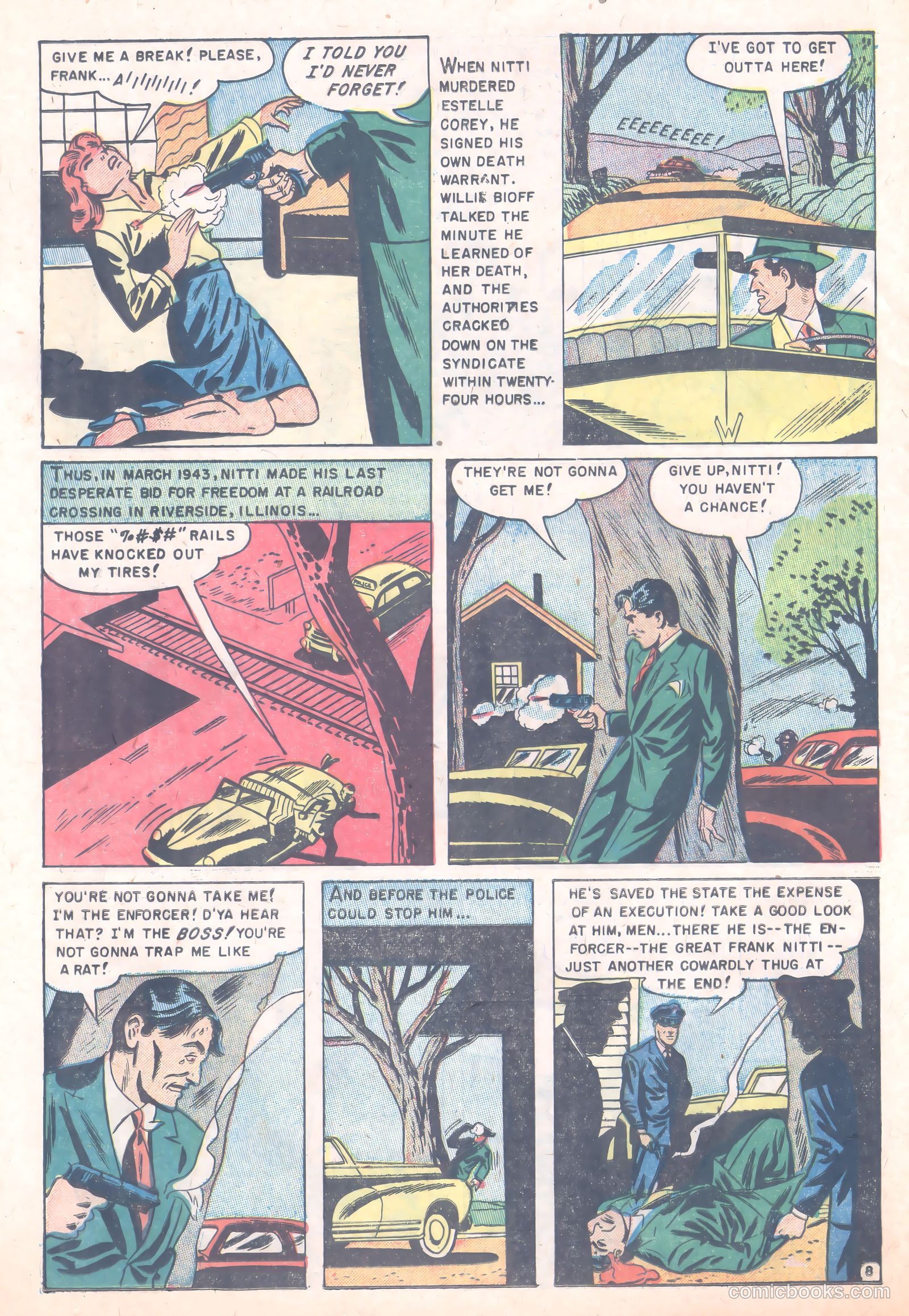 Famous Gangsters #3 (1952) — page 26 of 36