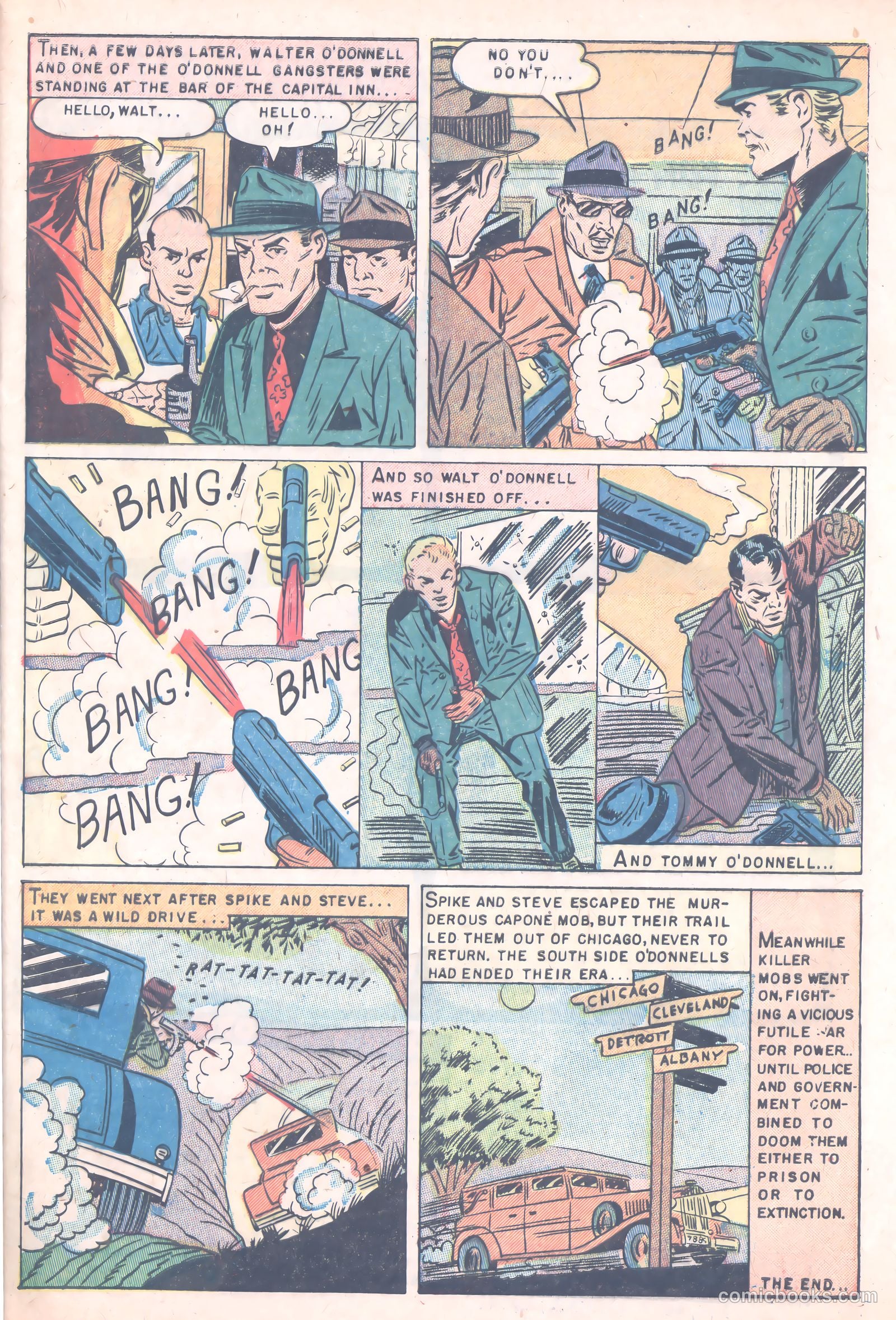 Famous Gangsters #3 (1952) — page 33 of 36