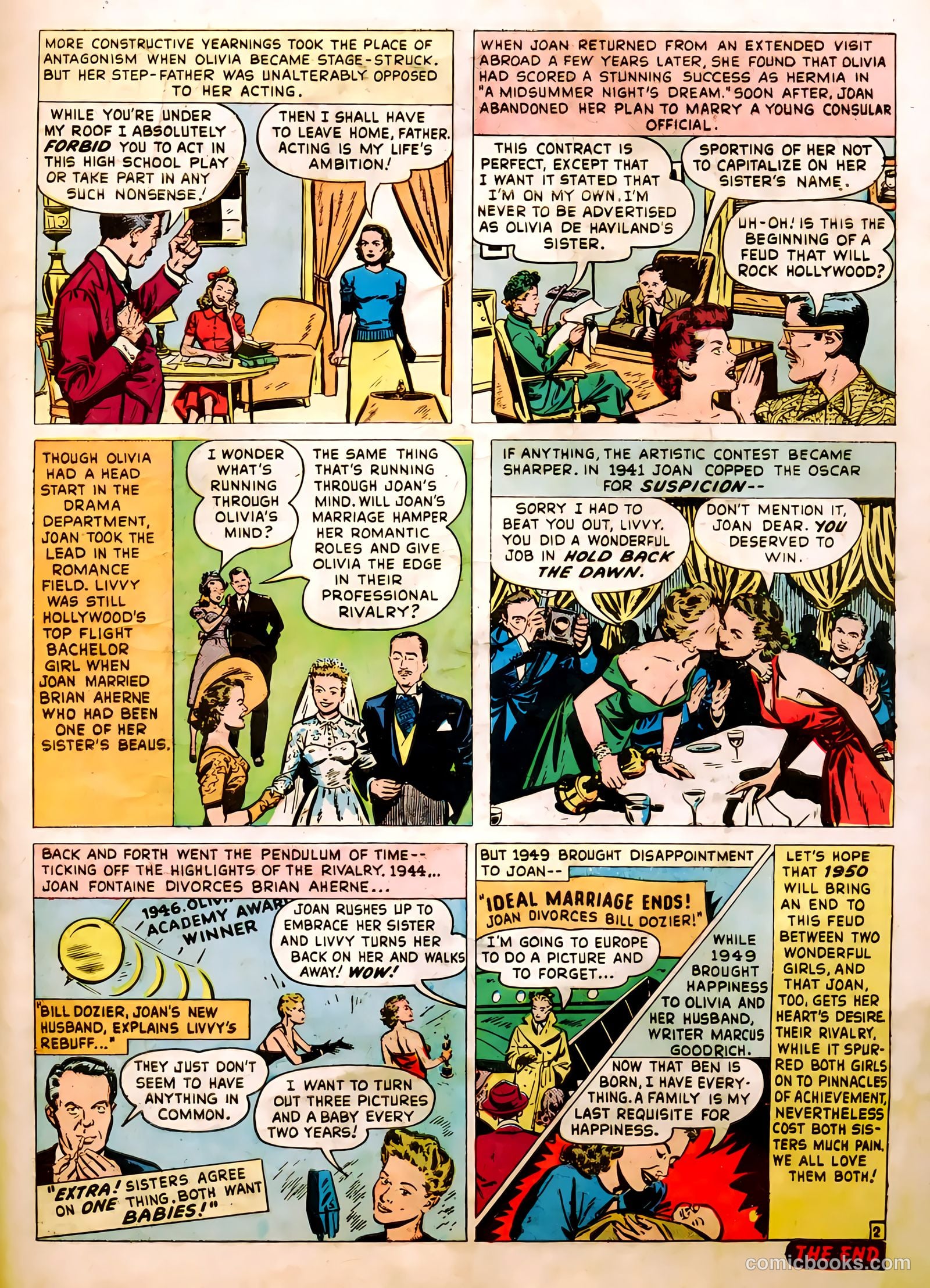 Famous Stars #1 (1950) — page 33 of 36