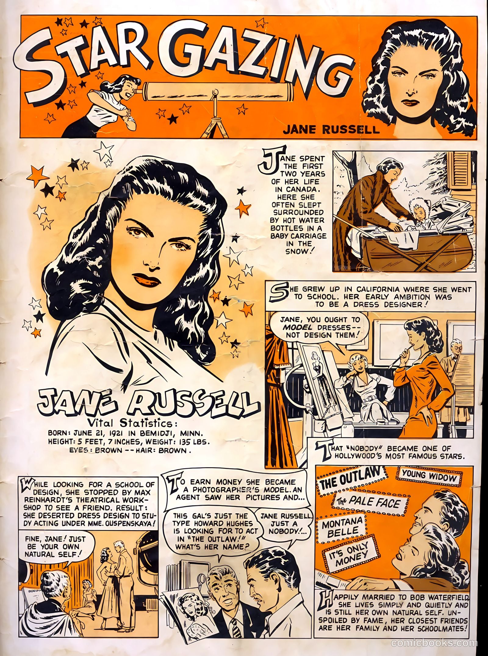 Famous Stars #1 (1950) — page 35 of 36