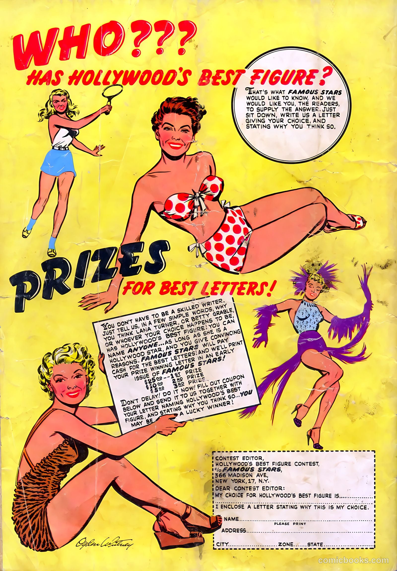 Famous Stars #1 (1950) — page 36 of 36