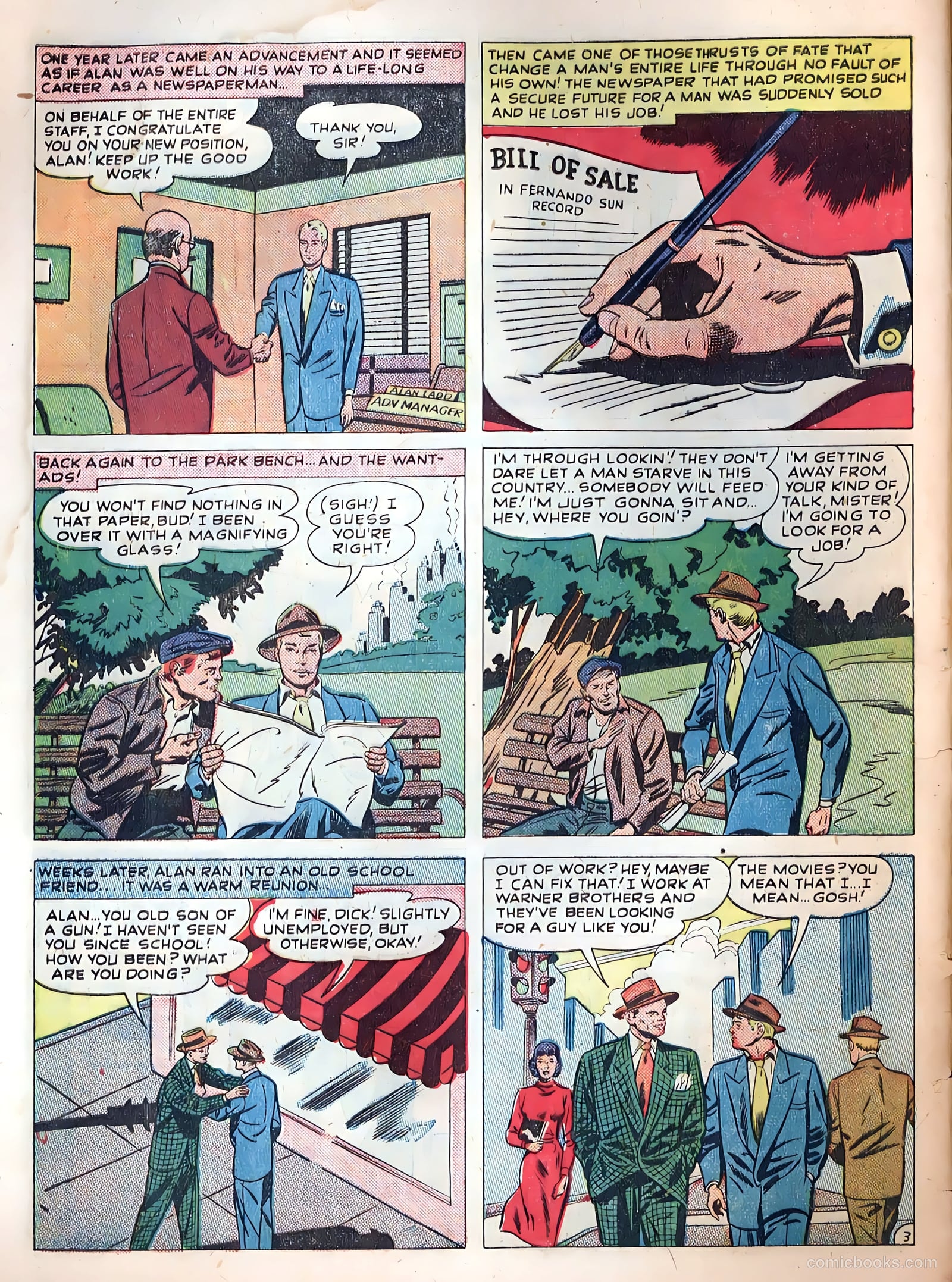 Famous Stars #3 (1950) — page 28 of 36