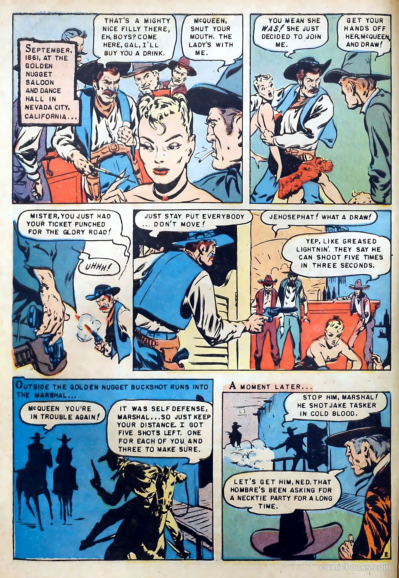Famous Western Badmen #13 (1952) — page 4 of 36