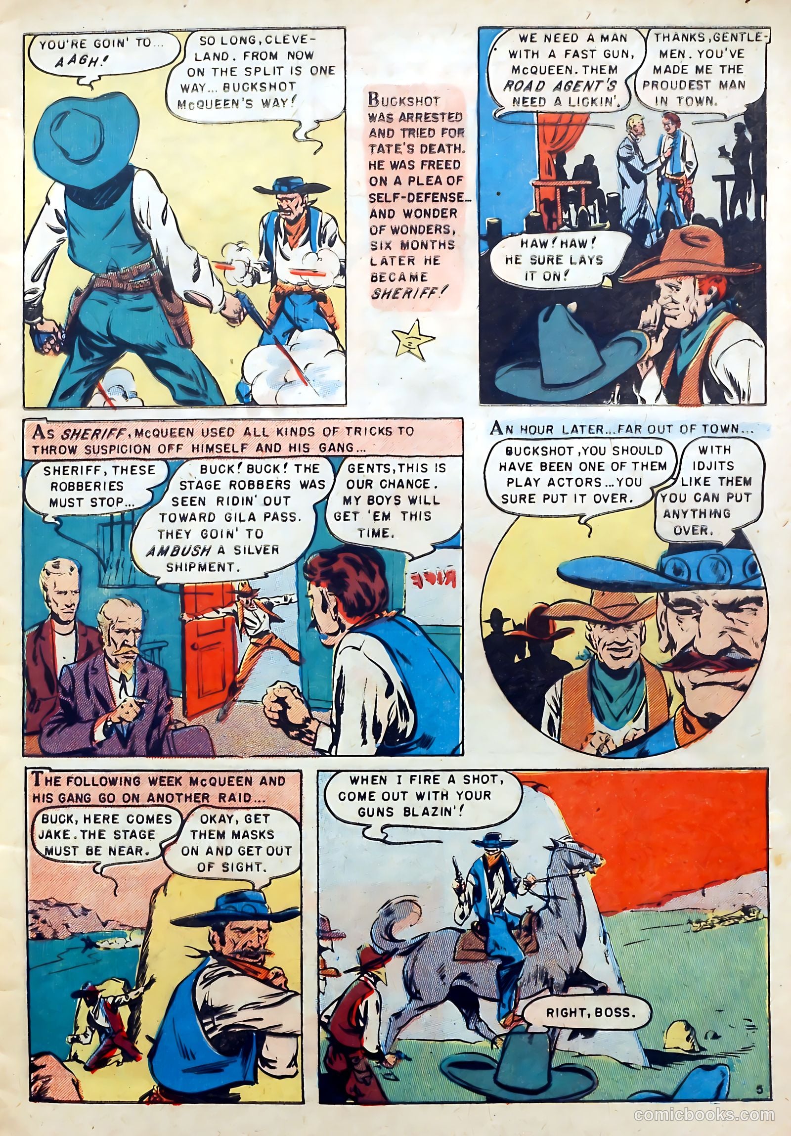Famous Western Badmen #13 (1952) — page 7 of 36