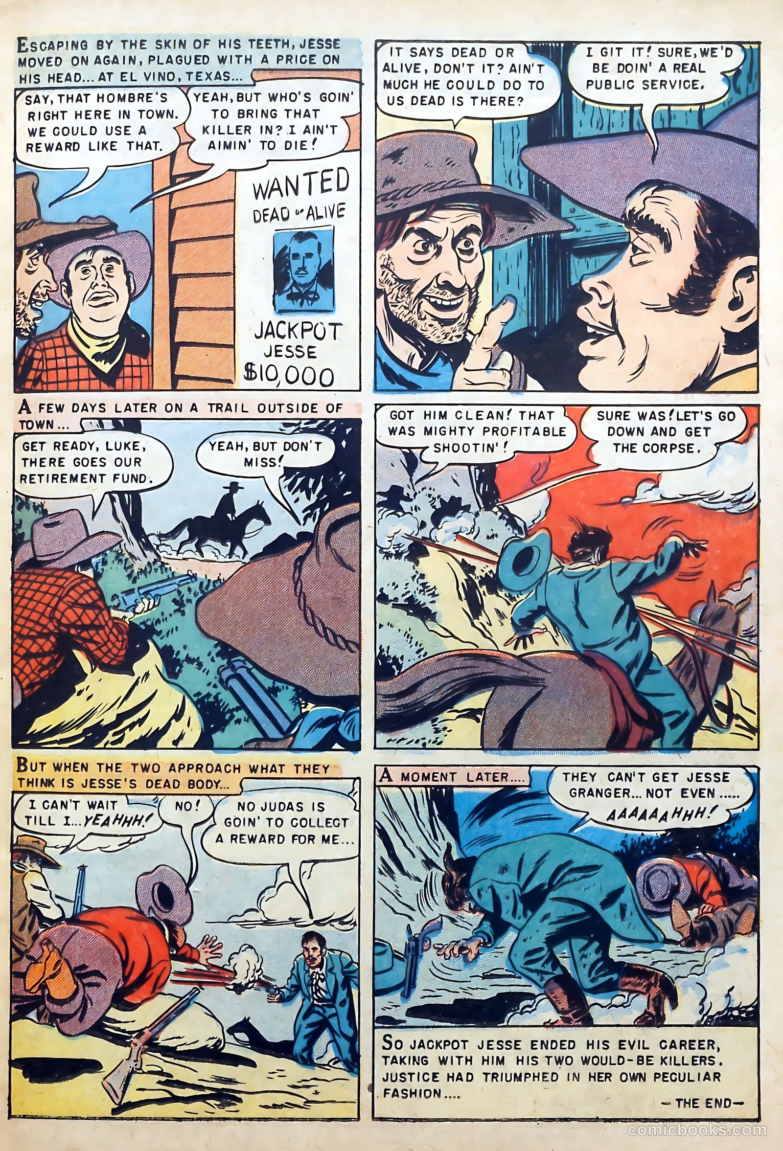 Famous Western Badmen #13 (1952) — page 17 of 36