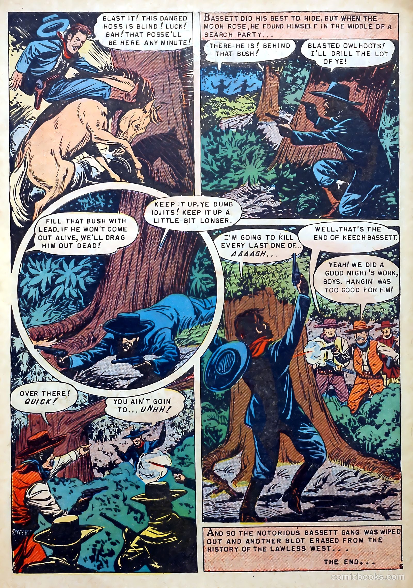 Famous Western Badmen #13 (1952) — page 32 of 36