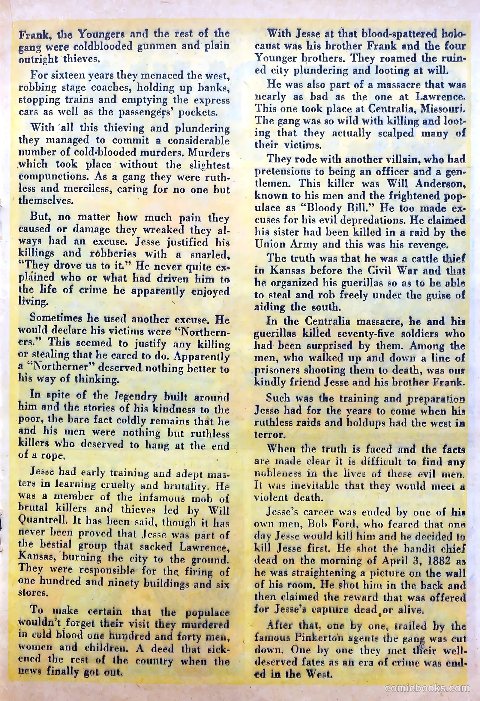 Famous Western Badmen #15 (1953) — page 19 of 36
