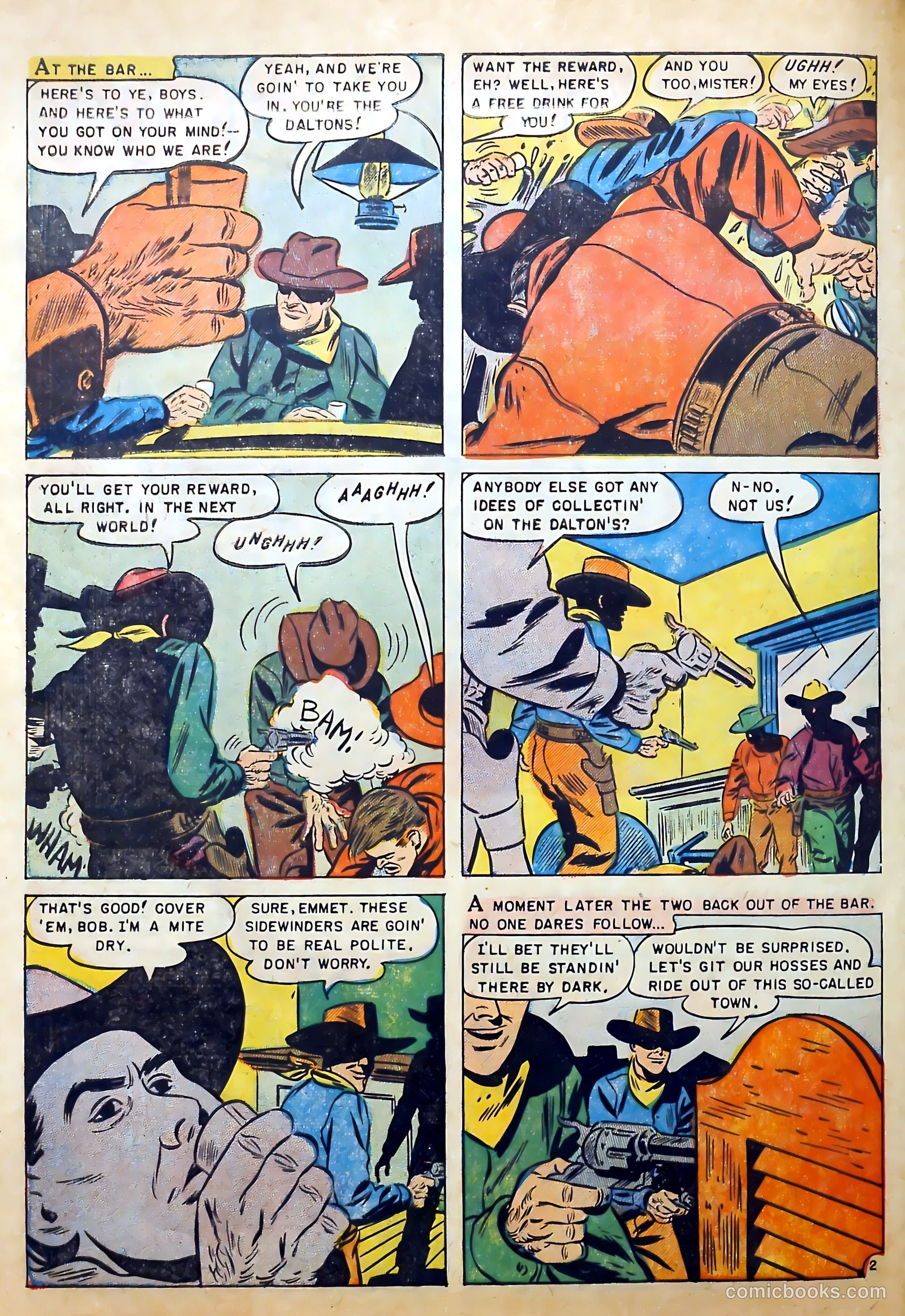 Famous Western Badmen #15 (1953) — page 28 of 36