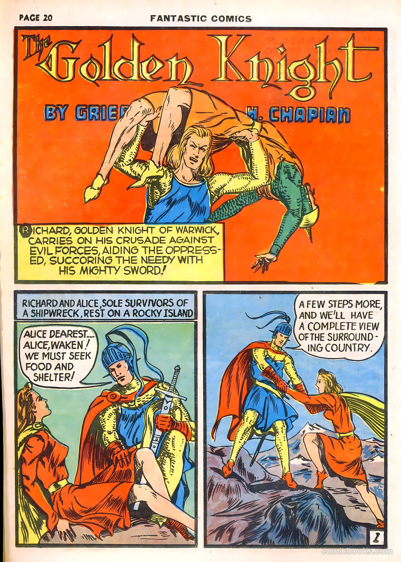 Fantastic Comics #10 (1940) — page 22 of 68