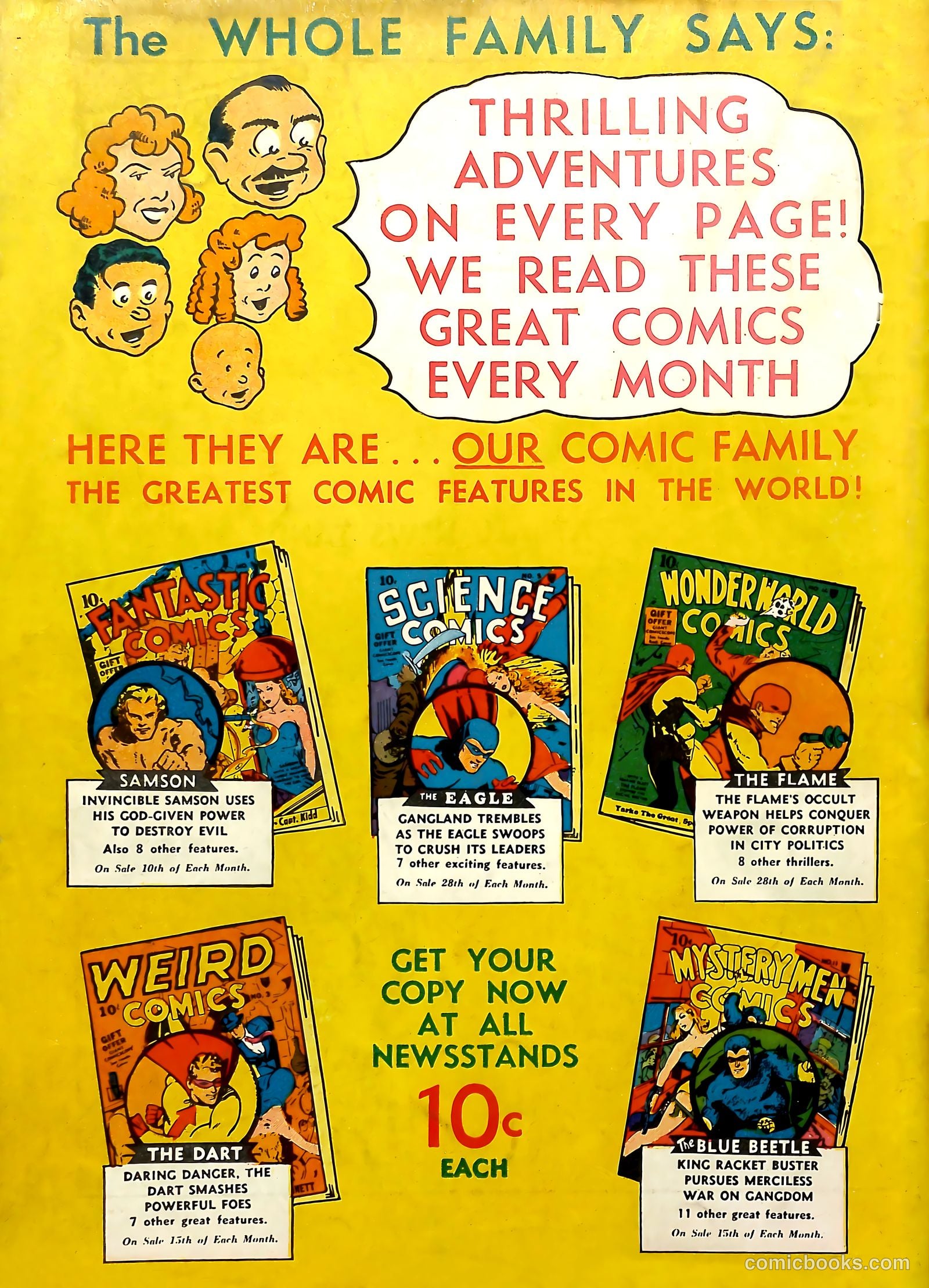 Fantastic Comics #11 (1940) — page 69 of 69