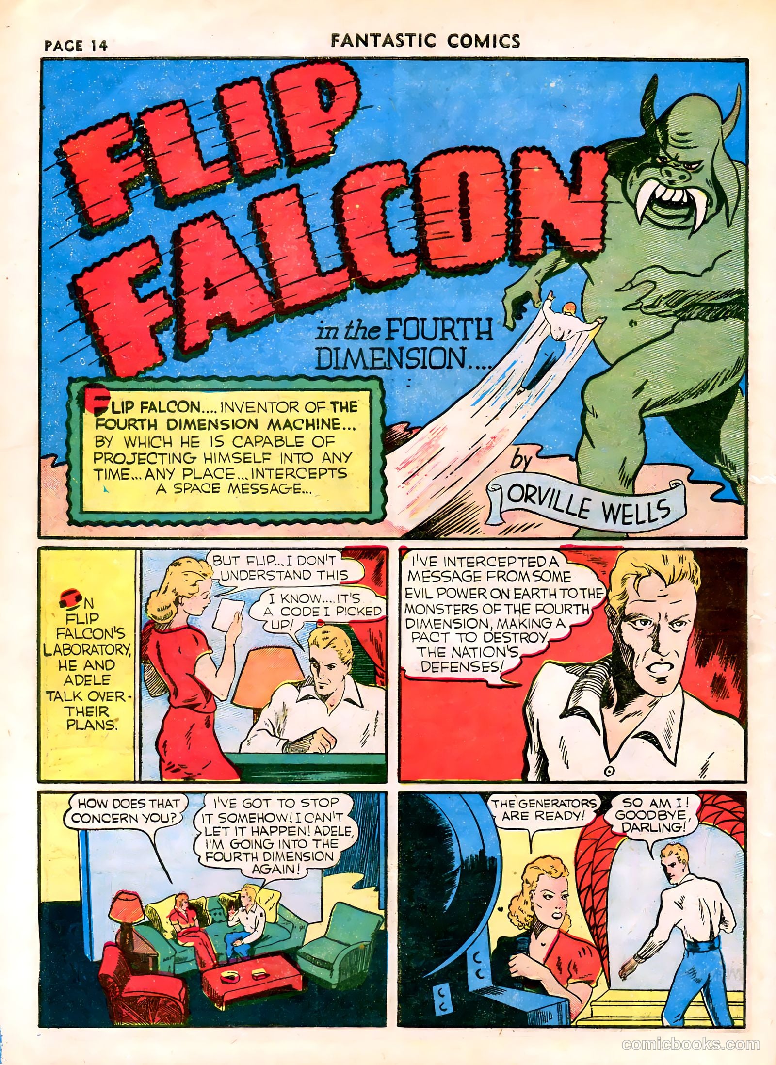 Fantastic Comics #13 (1940) — page 16 of 68