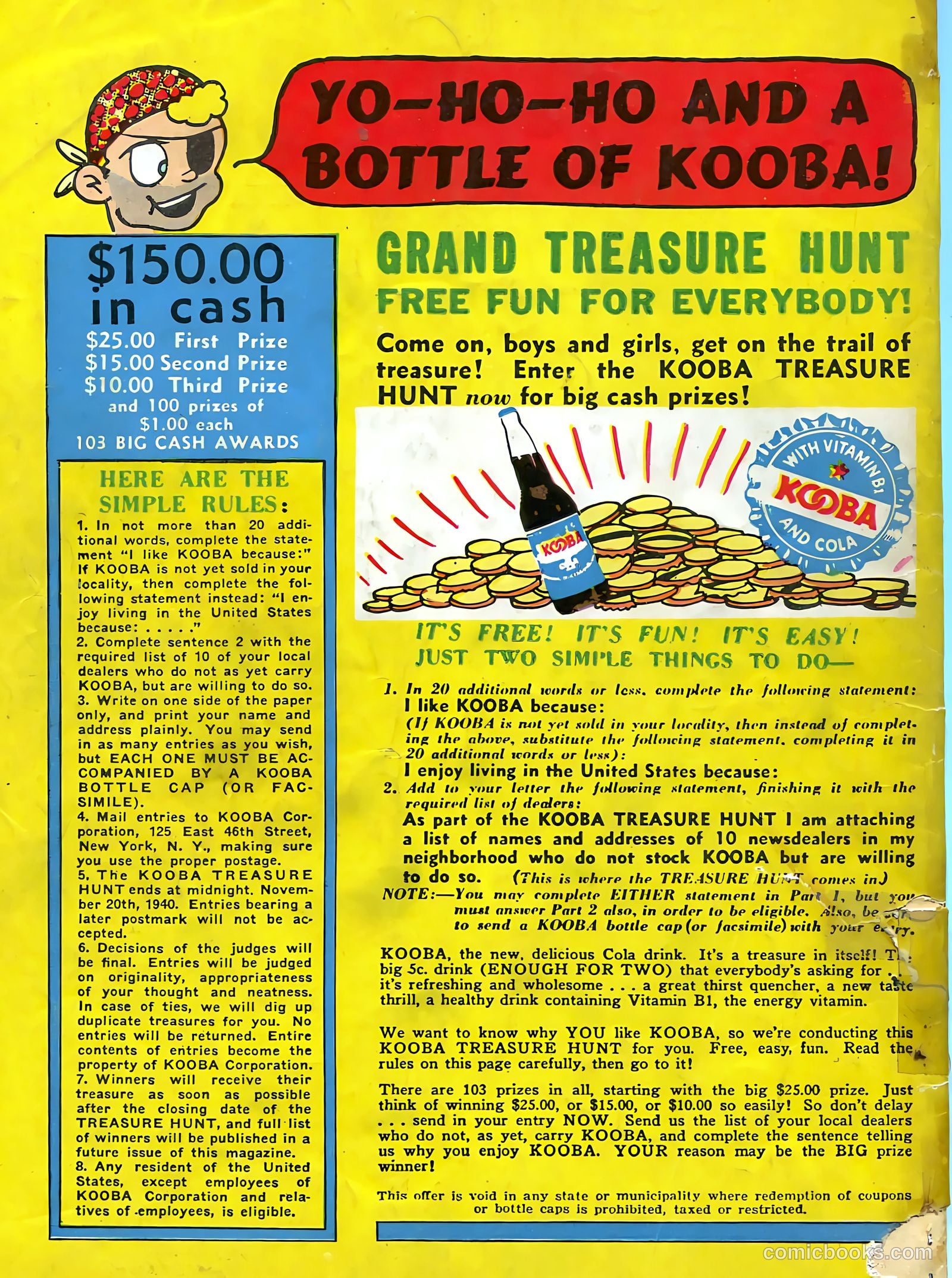 Fantastic Comics #13 (1940) — page 68 of 68