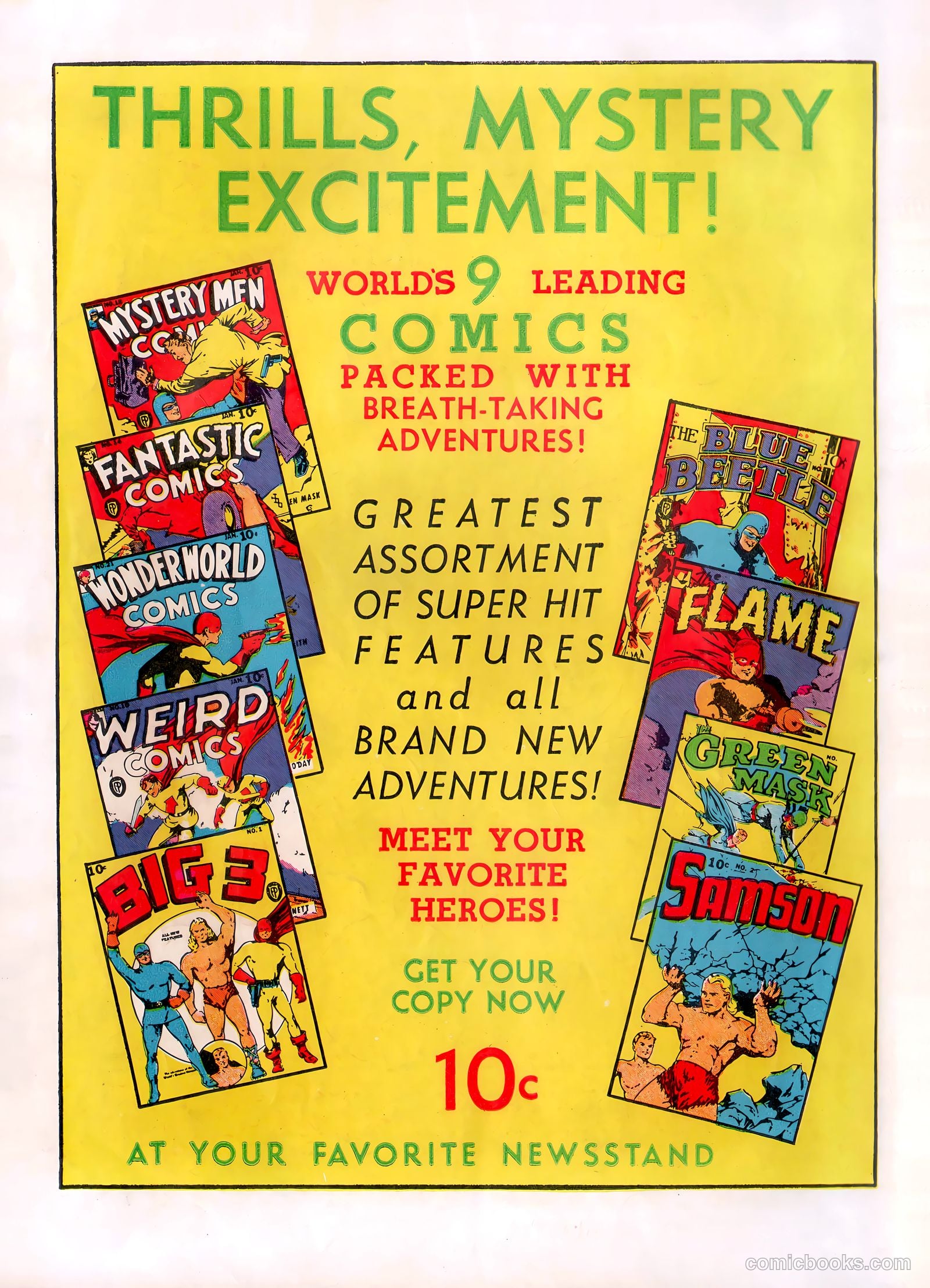 Fantastic Comics #14 (1941) — page 67 of 67