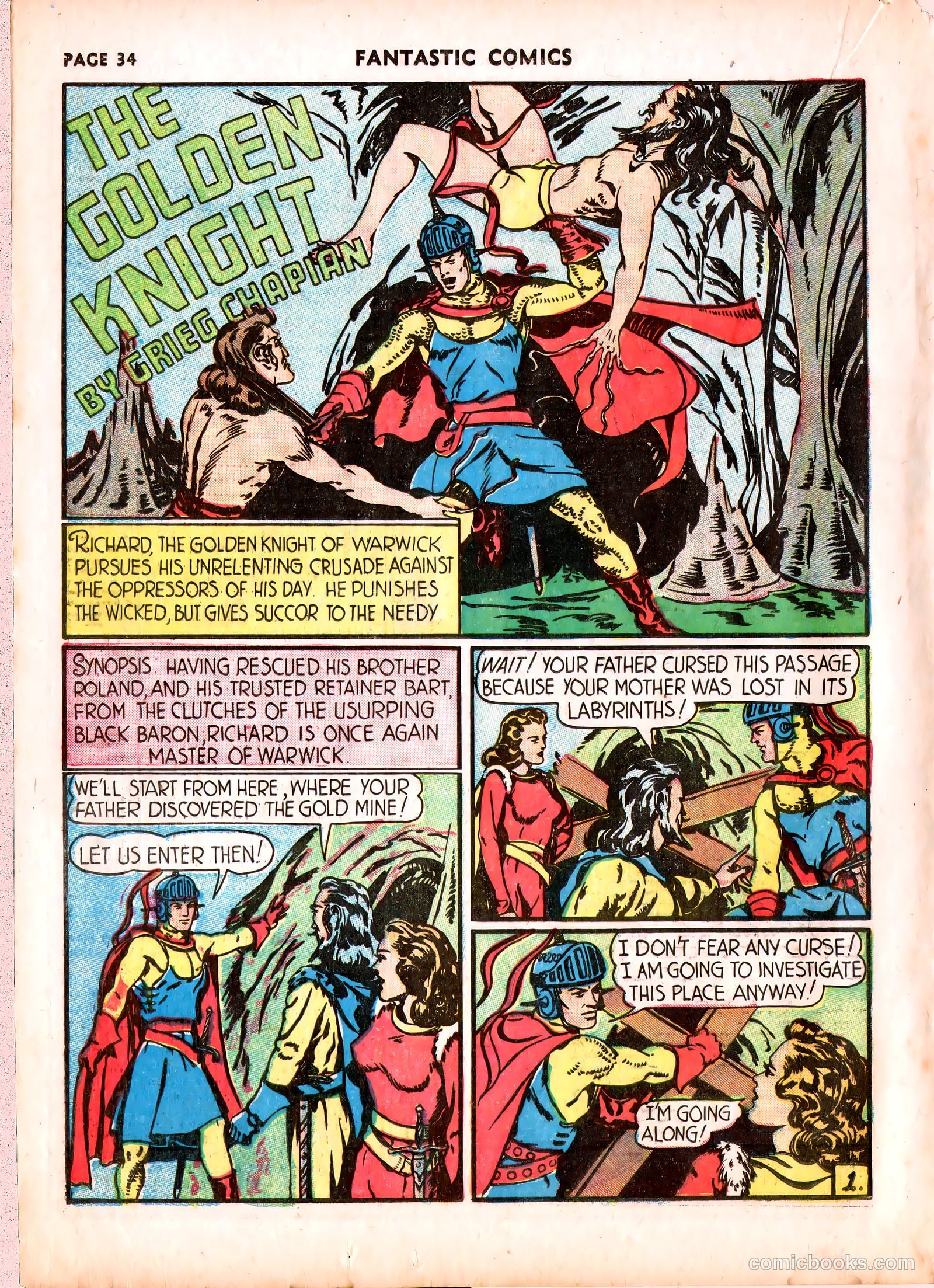 Fantastic Comics #15 (1941) — page 35 of 68
