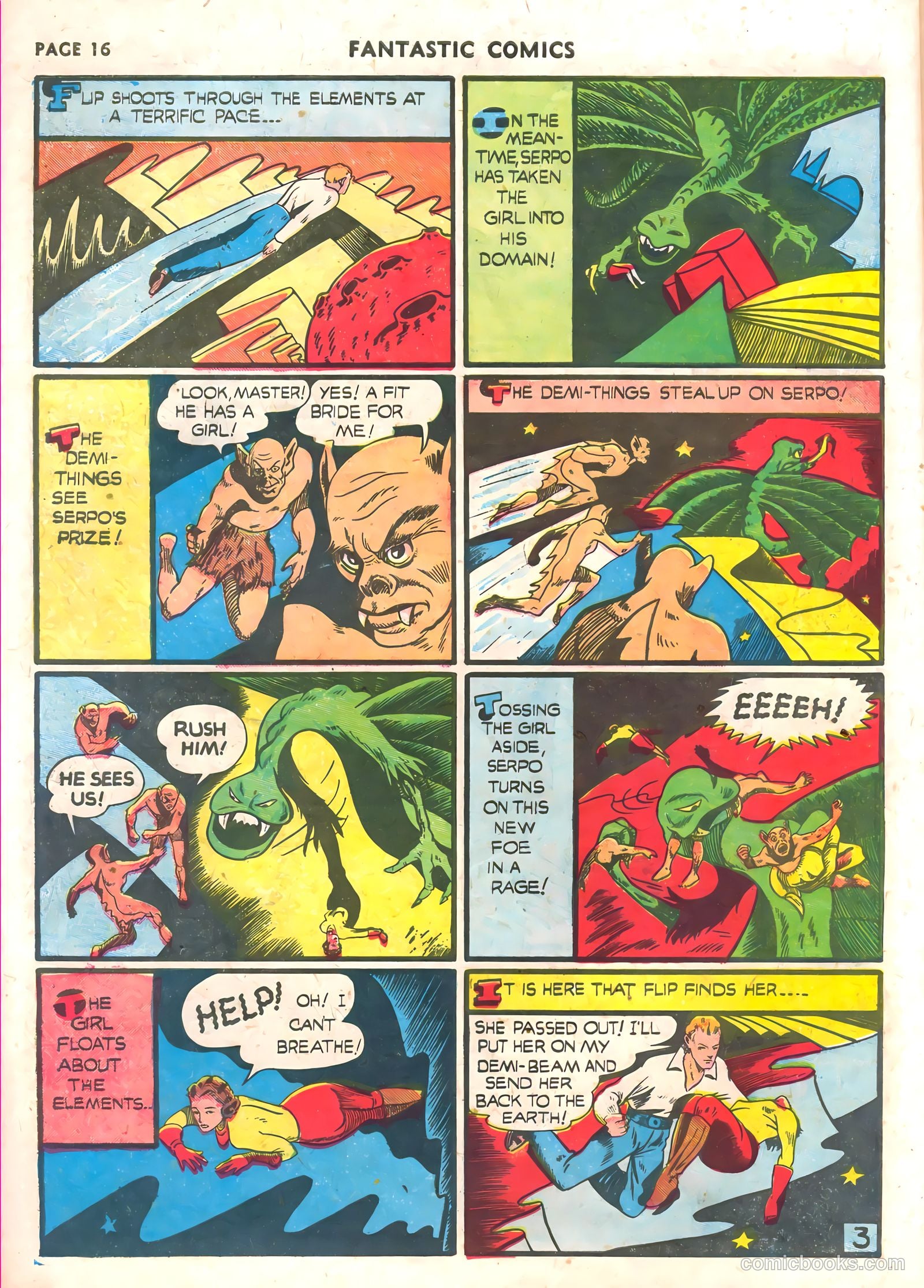 Fantastic Comics #16 (1941) — page 18 of 68