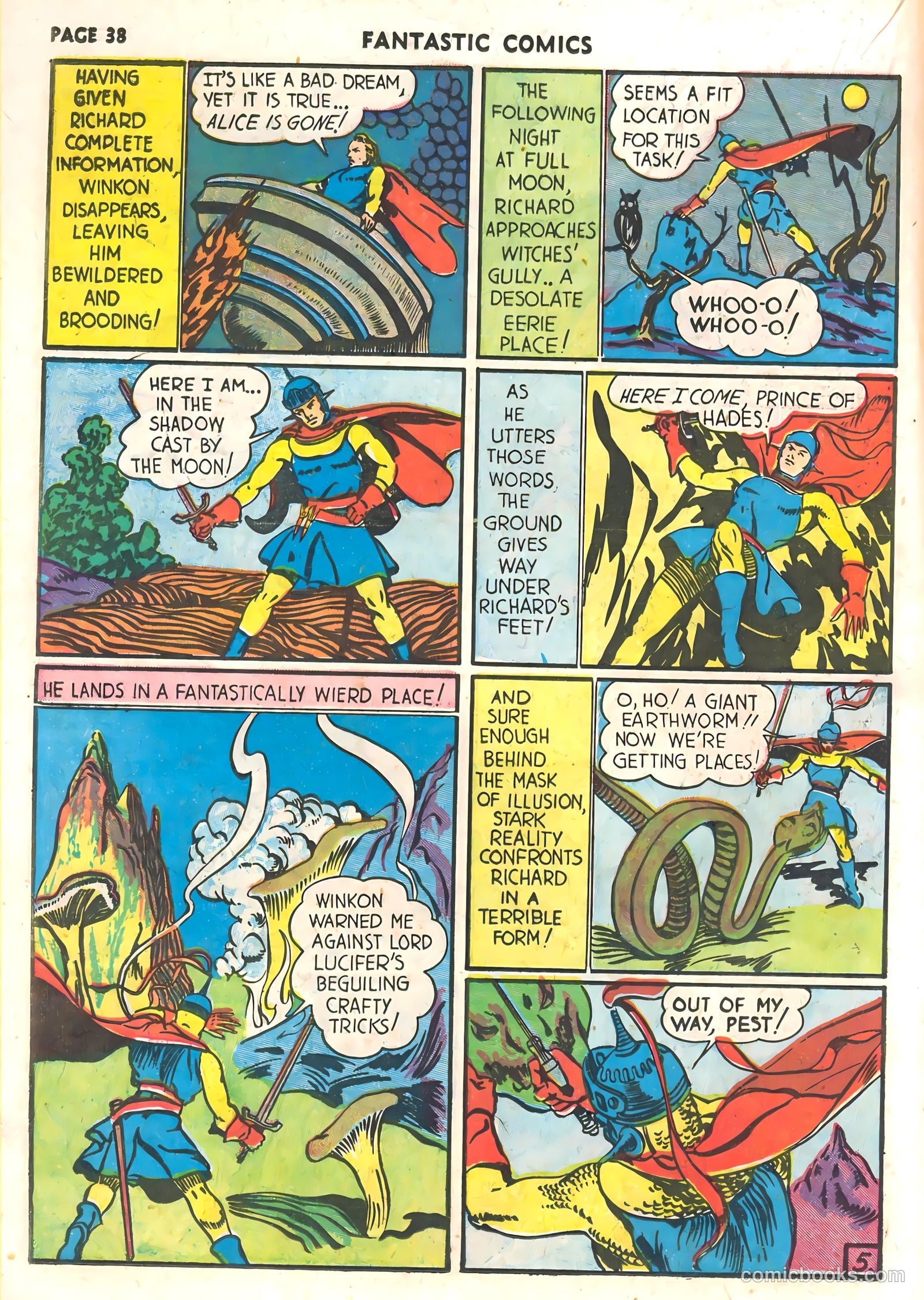 Fantastic Comics #16 (1941) — page 40 of 68
