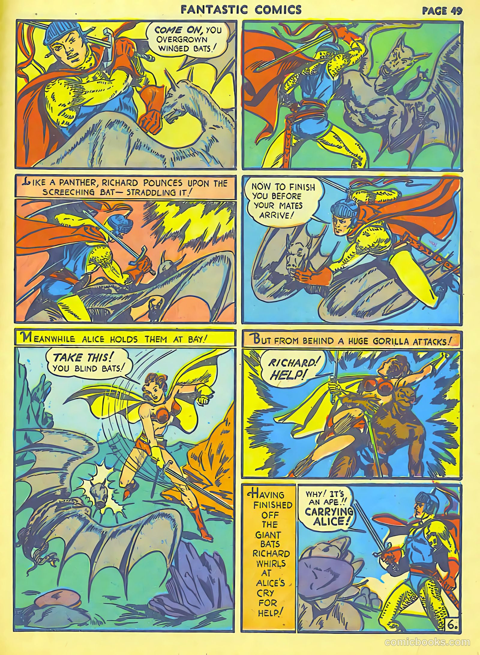 Fantastic Comics #19 (1941) — page 50 of 67
