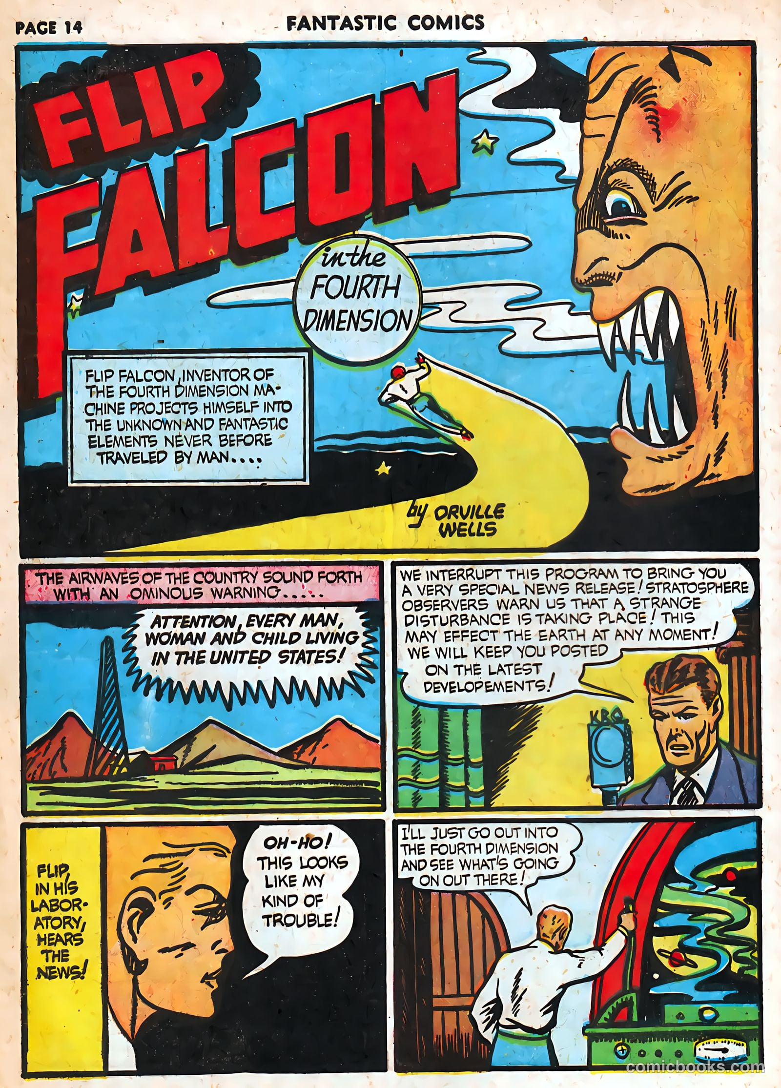 Fantastic Comics #20 (1941) — page 16 of 68