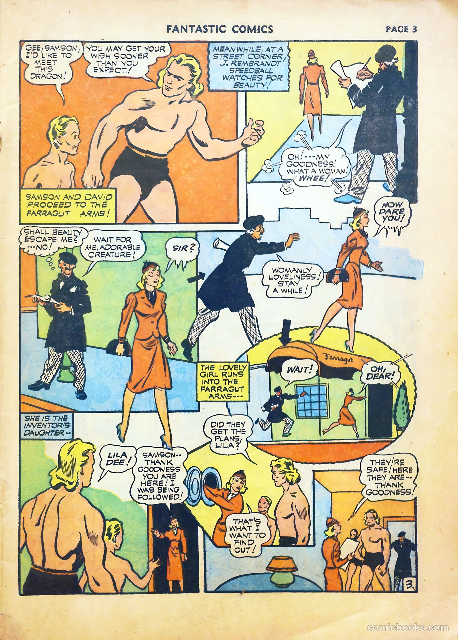 Fantastic Comics #22 (1941) — page 5 of 67