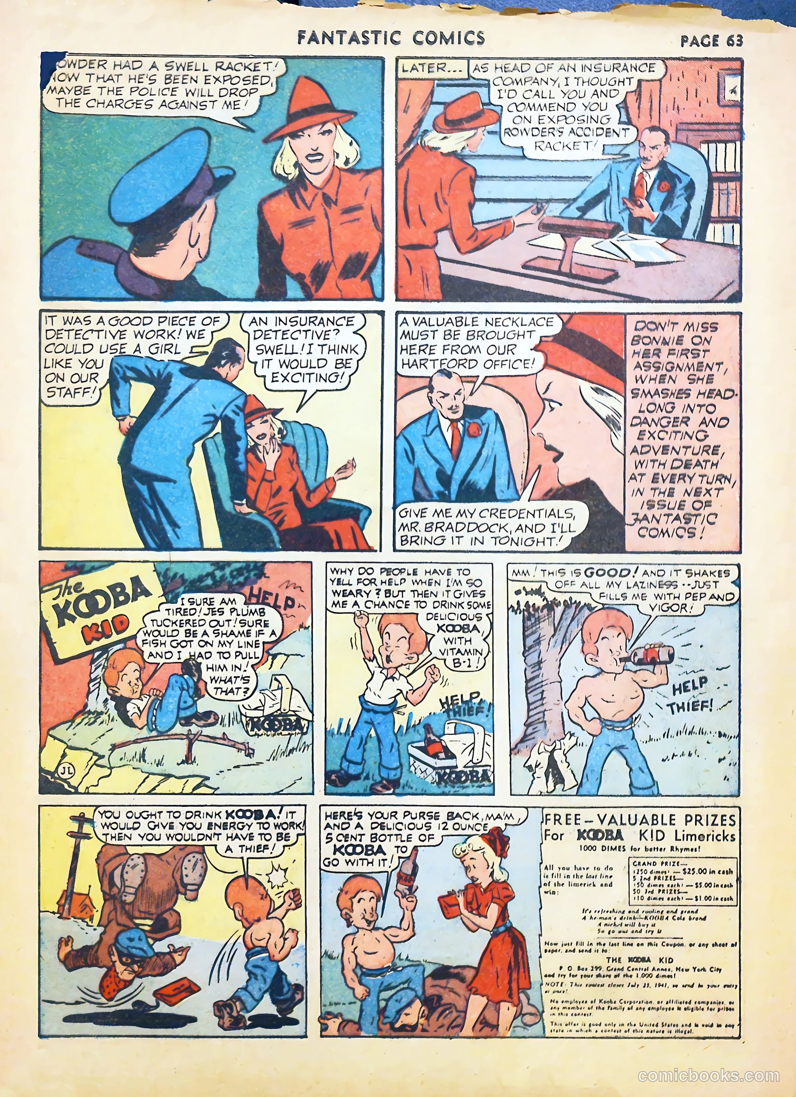 Fantastic Comics #22 (1941) — page 64 of 67
