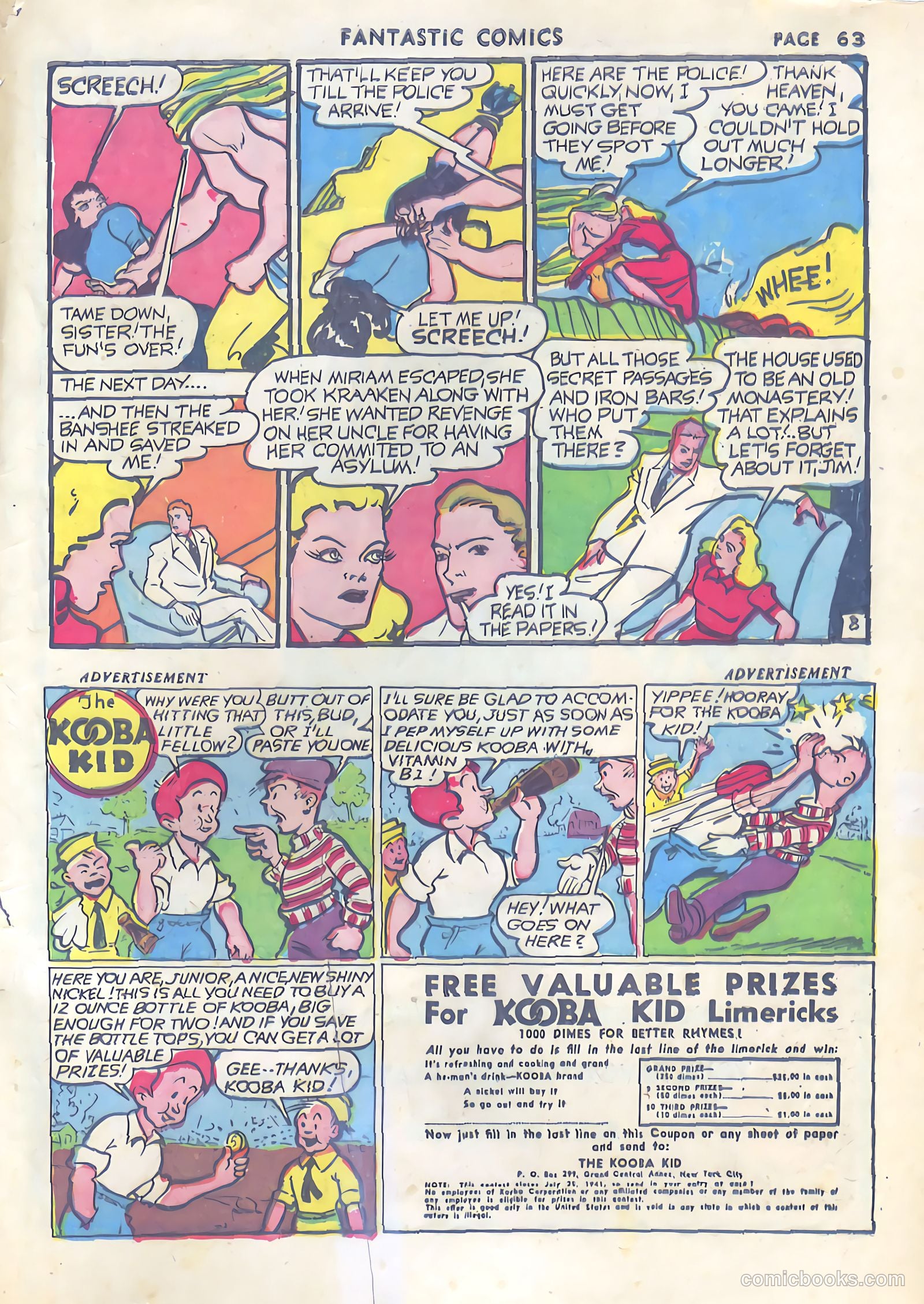 Fantastic Comics #23 (1941) — page 64 of 66