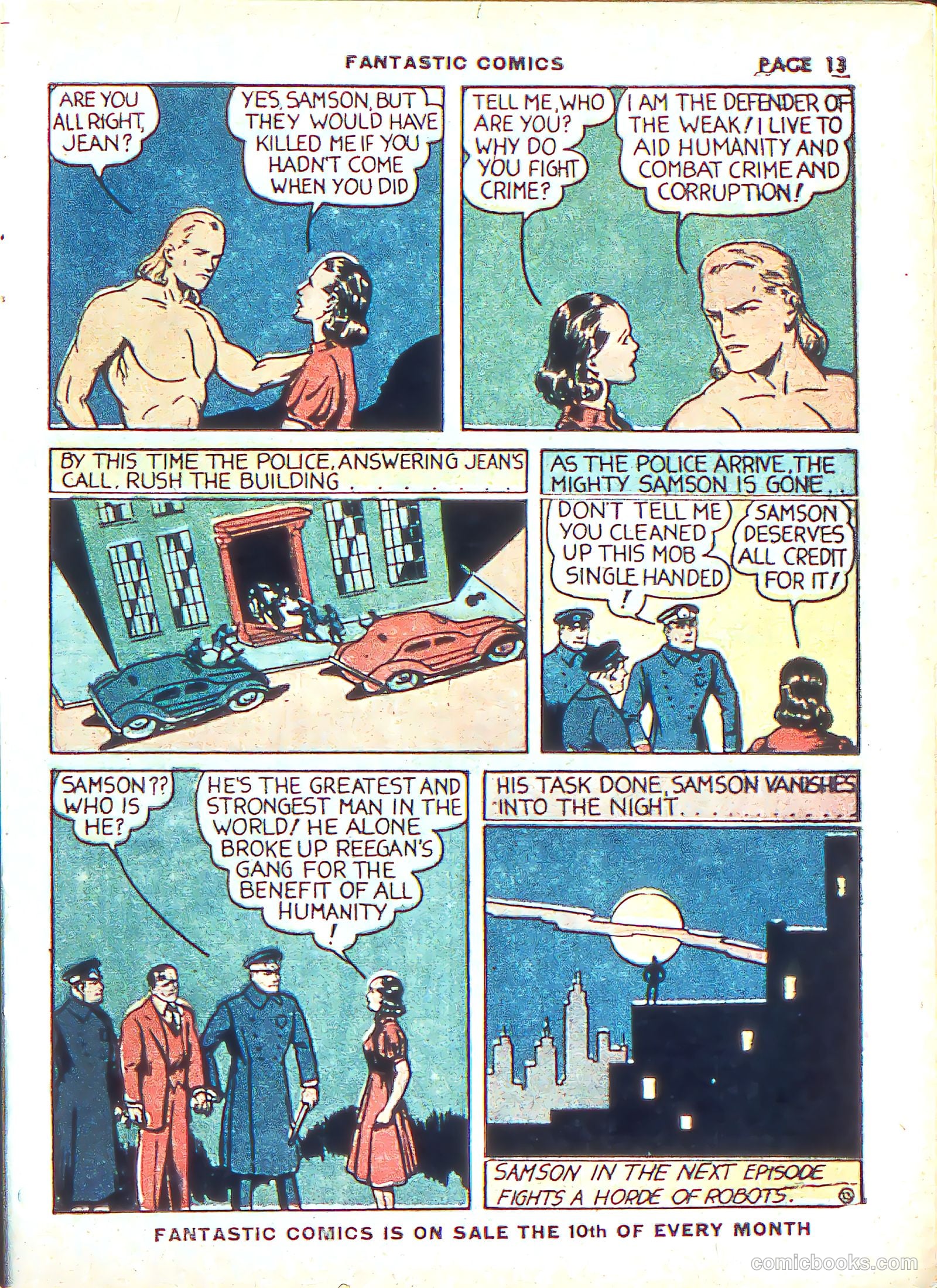 Fantastic Comics #3 (1940) — page 16 of 68